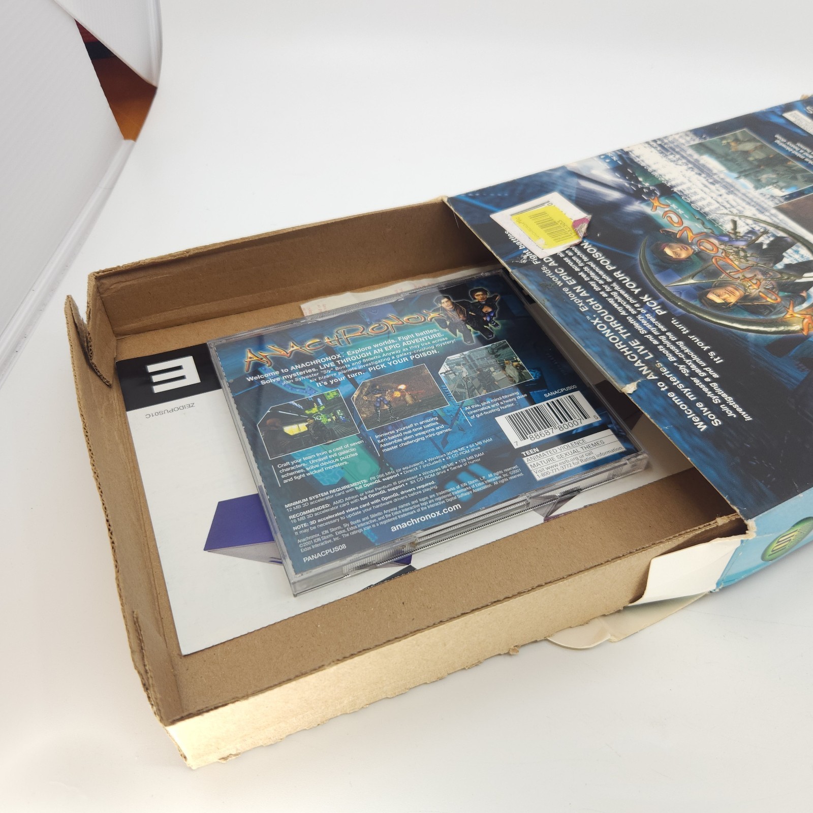 Anachronox – Big Box – PC Game – Complete CIB + Original Receipt – 2001 – EIDOS