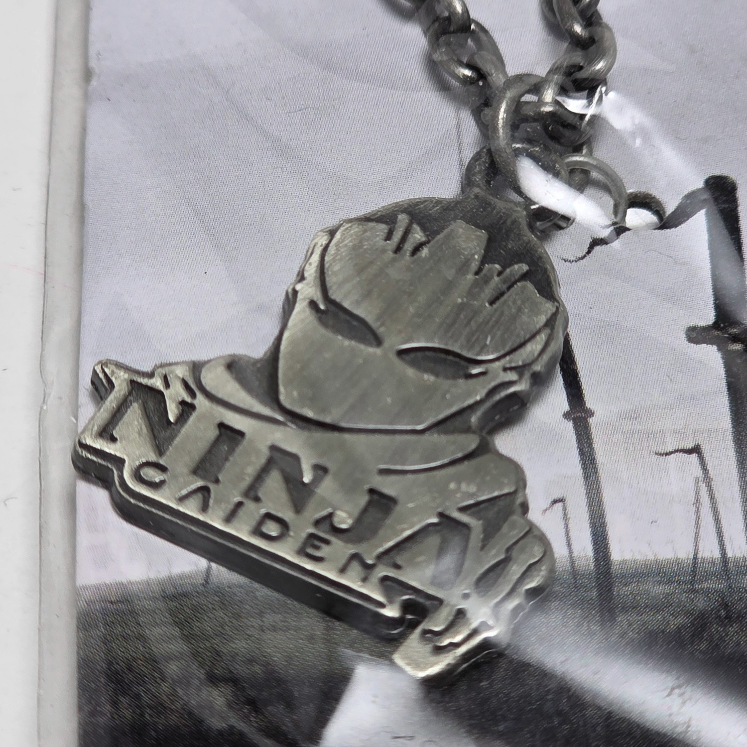 Ninja Gaiden II Metal Logo Chain Necklace Officially Licensed NECA New Old Stock