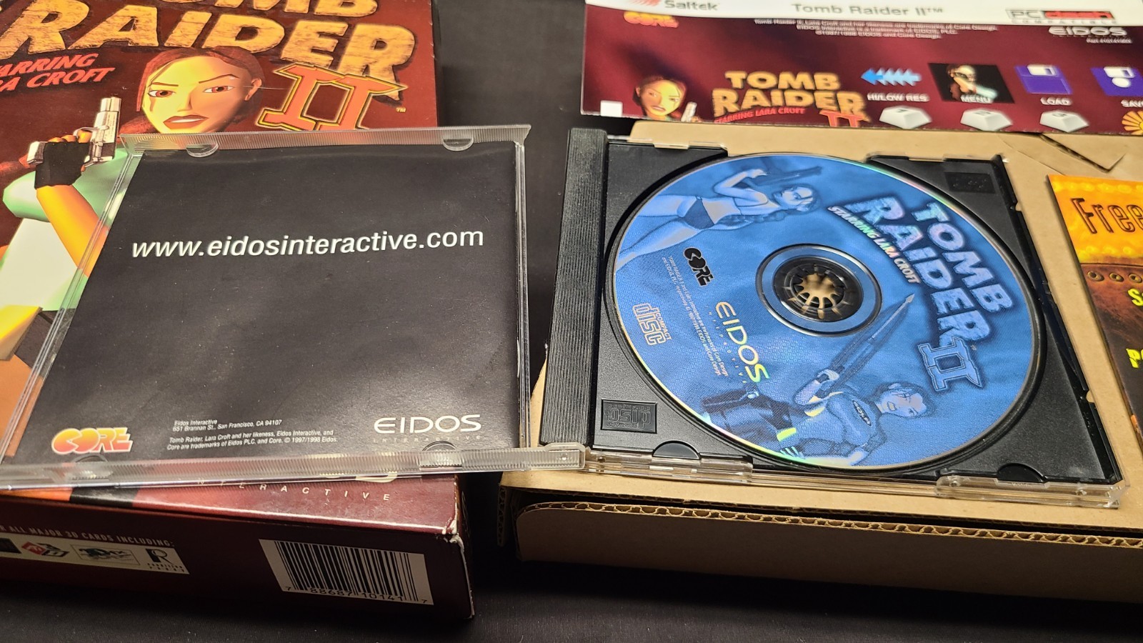 Tomb Raider II (1997) Big Trapezoid Box Vintage PC Game Eidos CD-ROM