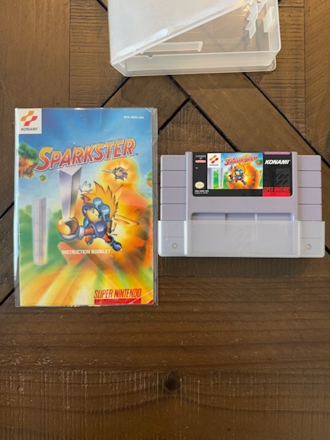 Sparkster snes & manual