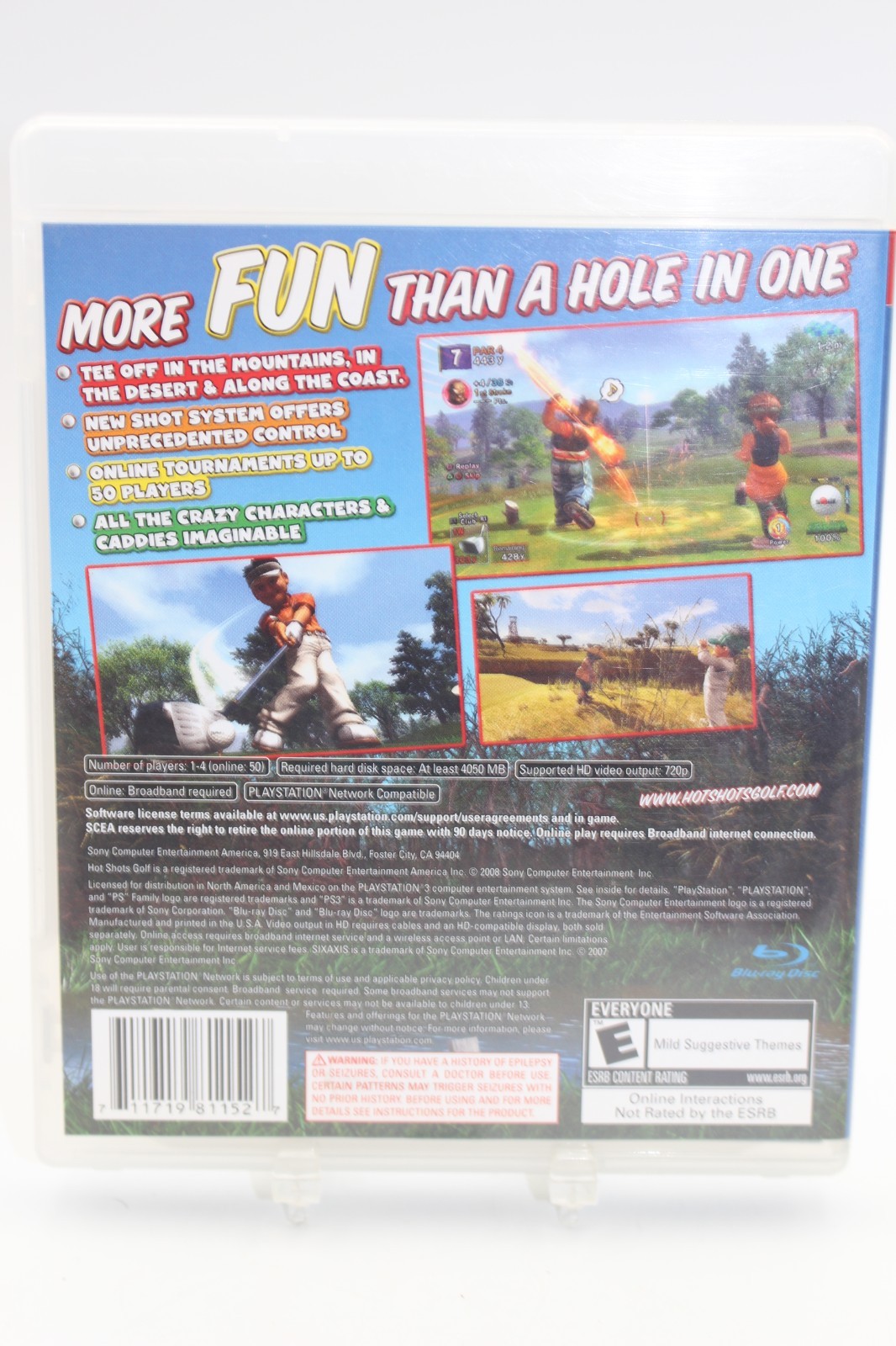 Hot Shots Golf: Out of Bounds (Sony PlayStation 3, 2008) CIB W/Registration Card