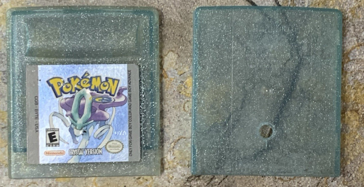 Pokemon Crystal Version Cartridge Shell – Nintendo Game Boy Color *AUTHENTIC*