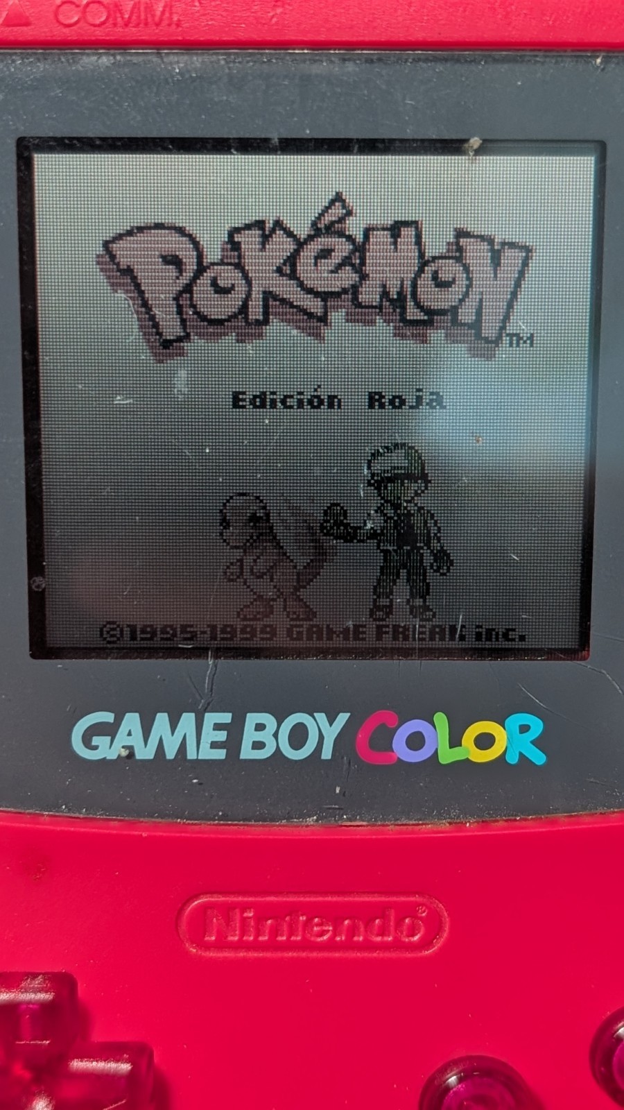 Pokemon Edicion Roja DMG-APAS-LTN Mexico Lat Am Spanish Game Boy New Battery