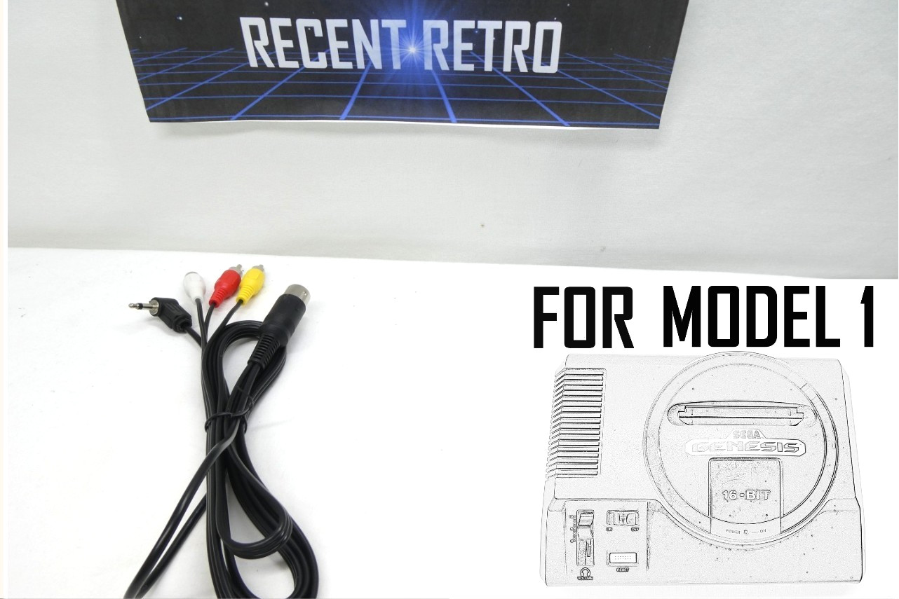 Sega Genesis model 1 av Composite RCA cable STEREO OUT