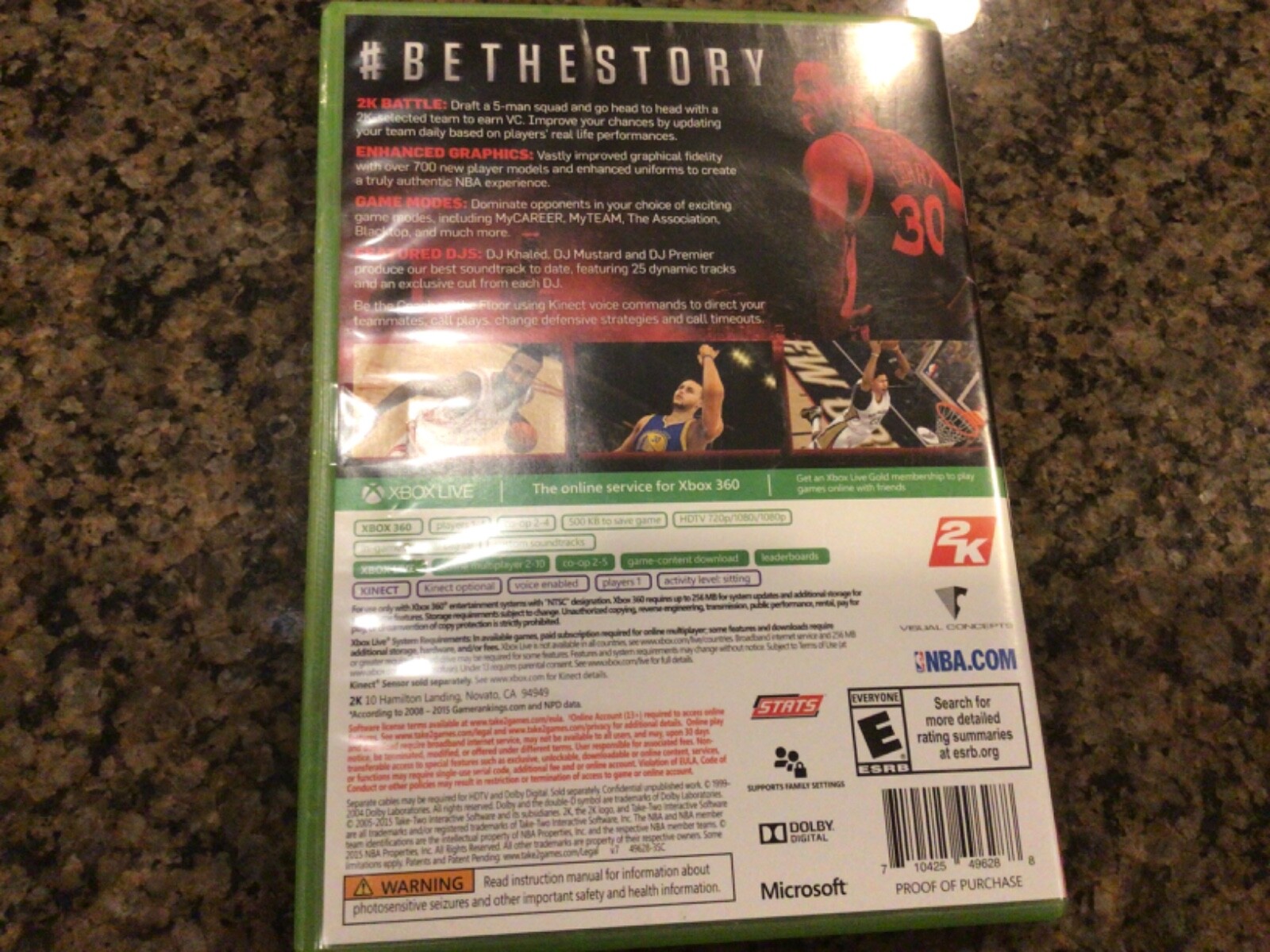 NBA 2K16 (Microsoft Xbox 360, 2015) Rated Everyone Better with Kinect