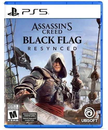Assassins Creed Black Flag Resynced with Gamestop Exclusive Steelbook PS5 ACBF