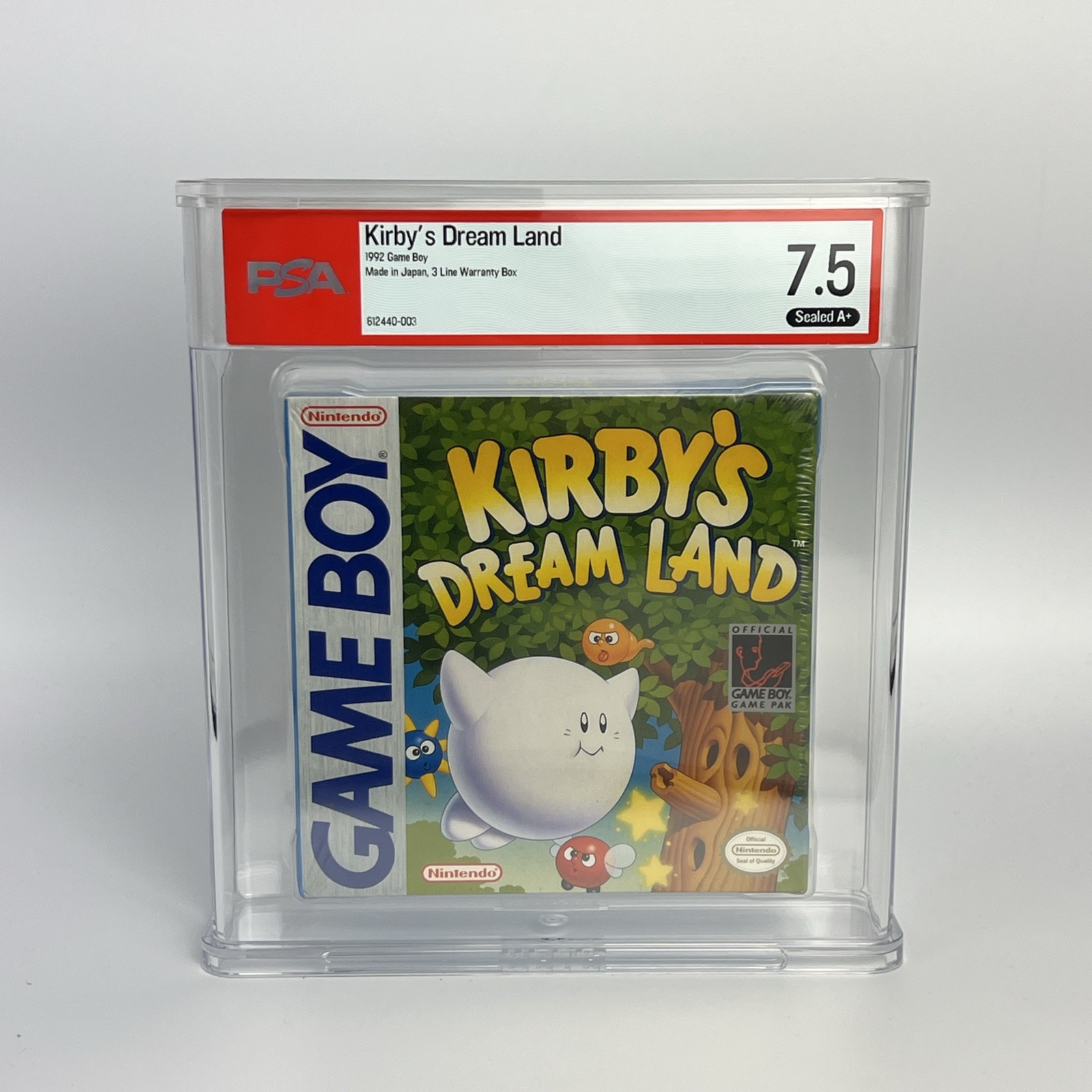 Kirby’s Dream Land (Game Boy, 1992) PSA Graded Sealed 7.5 A+ NOT WATA CGC