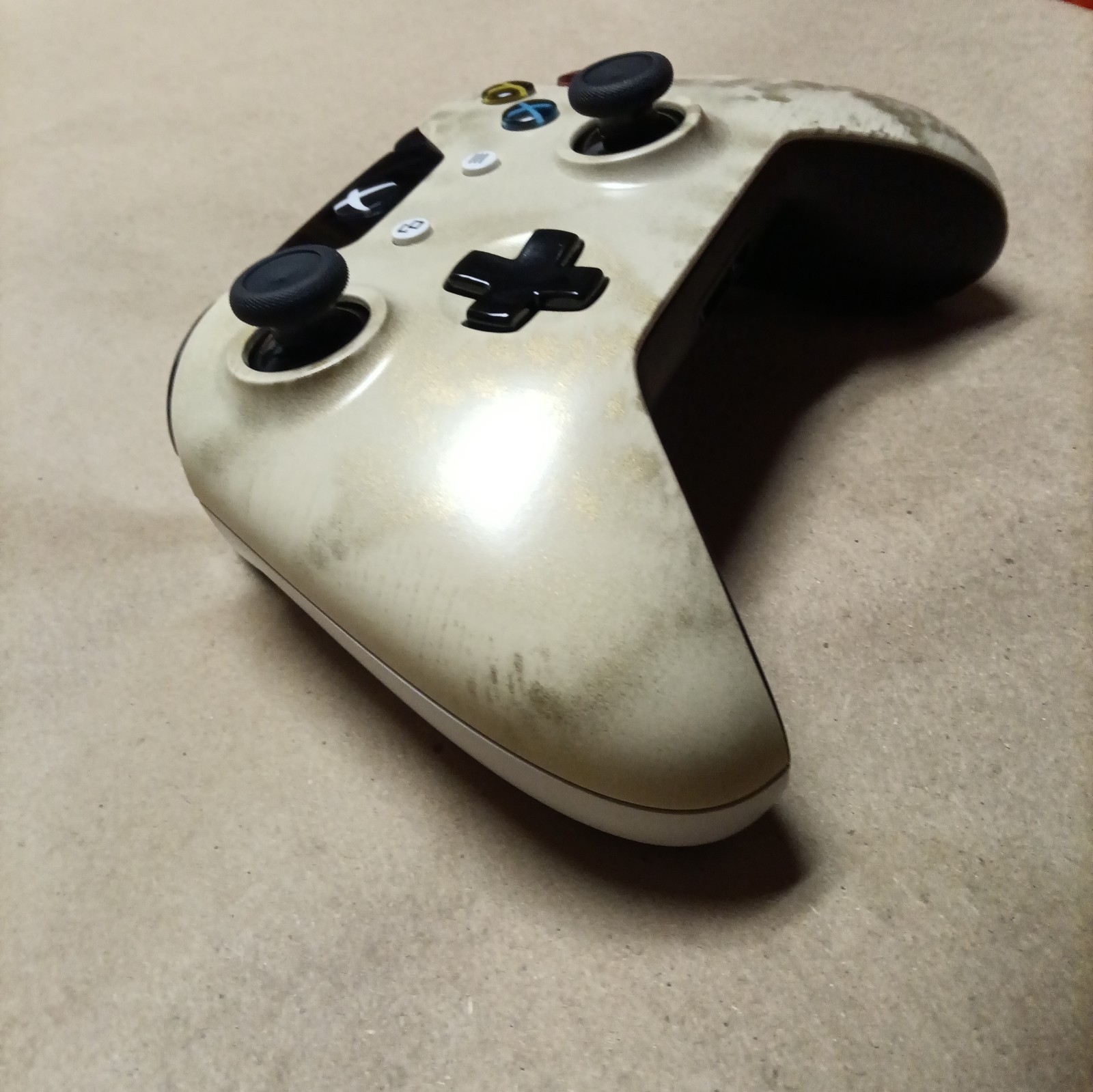 Xbox One Wireless Controller 1537 (Golden Cream) Cleaned Tested And Working