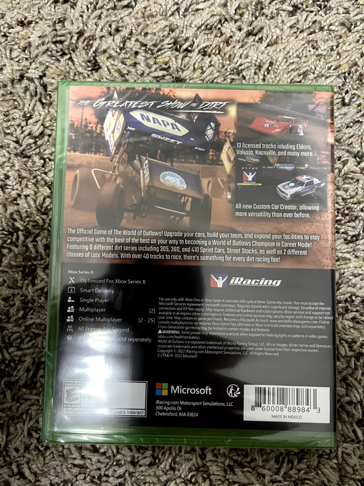 World Of Outlaws Dirt Racing – XBOX SERIES X XBOX ONE – Brand New Sealed