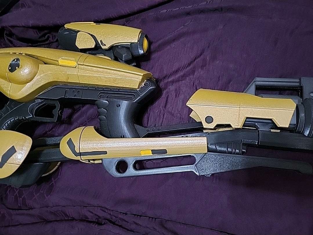 Destiny Vex Mythoclast 3D Printed Gold/Black/Yellow