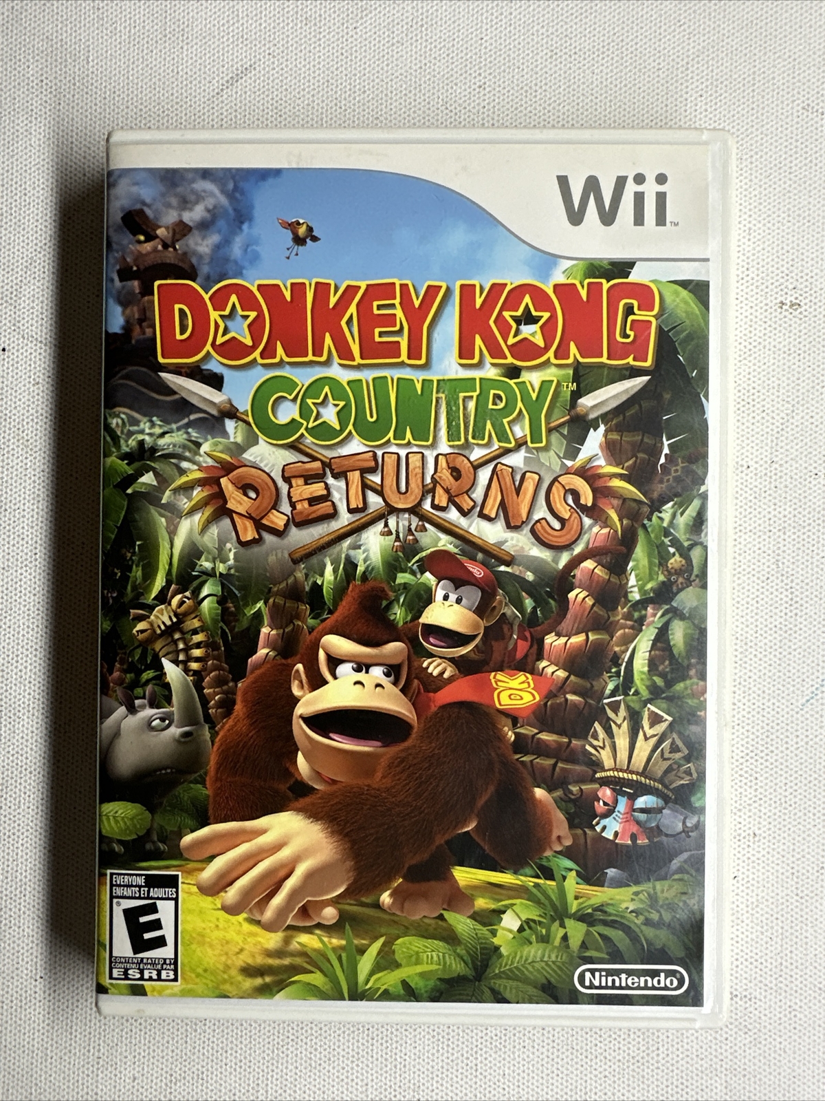 Donkey Kong Country Returns Nintendo Wii 2010 With Manual Free Shipping
