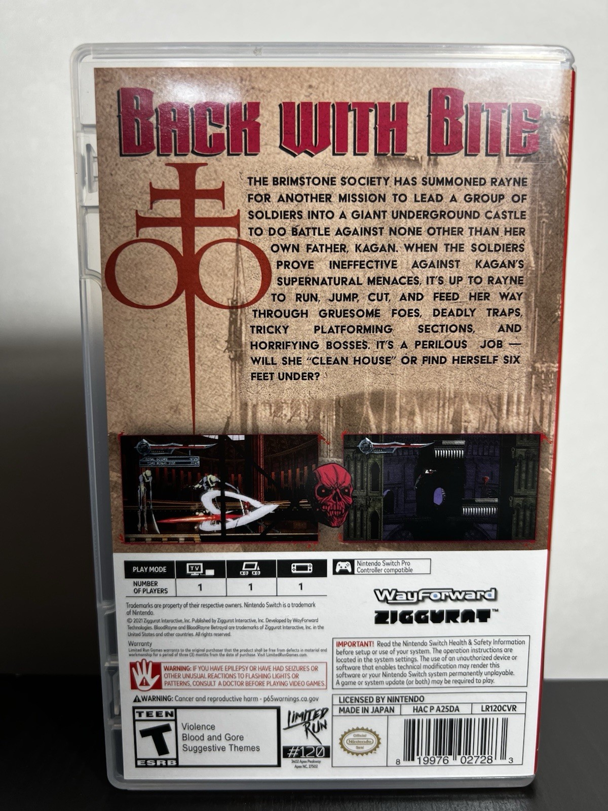 BloodRayne Betrayal: Fresh Bites Limited Run #120 – Nintendo Switch