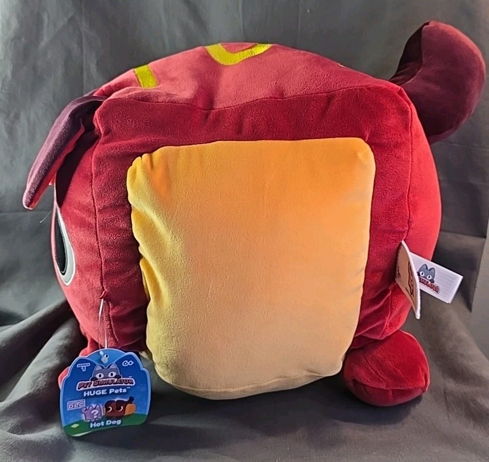 Pet Simulator Huge Pet Hot Dog Plush with Exclusive DLC NEW