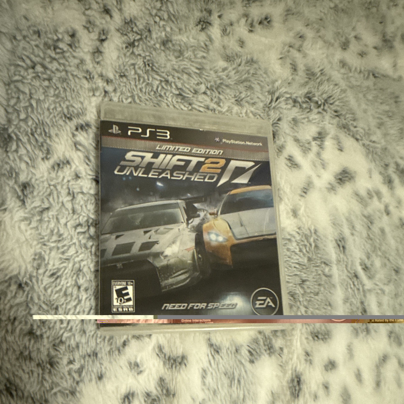 Sony PS3 Slim 250GB Black Console w/ 1 Controller, Cables, NFS Shift 2