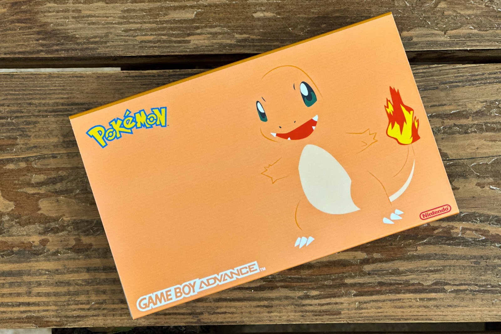 Nintendo Game Boy Advance GBA 3.0 M2 IPS UV Pokemon CHARMANDER USB-C Battery