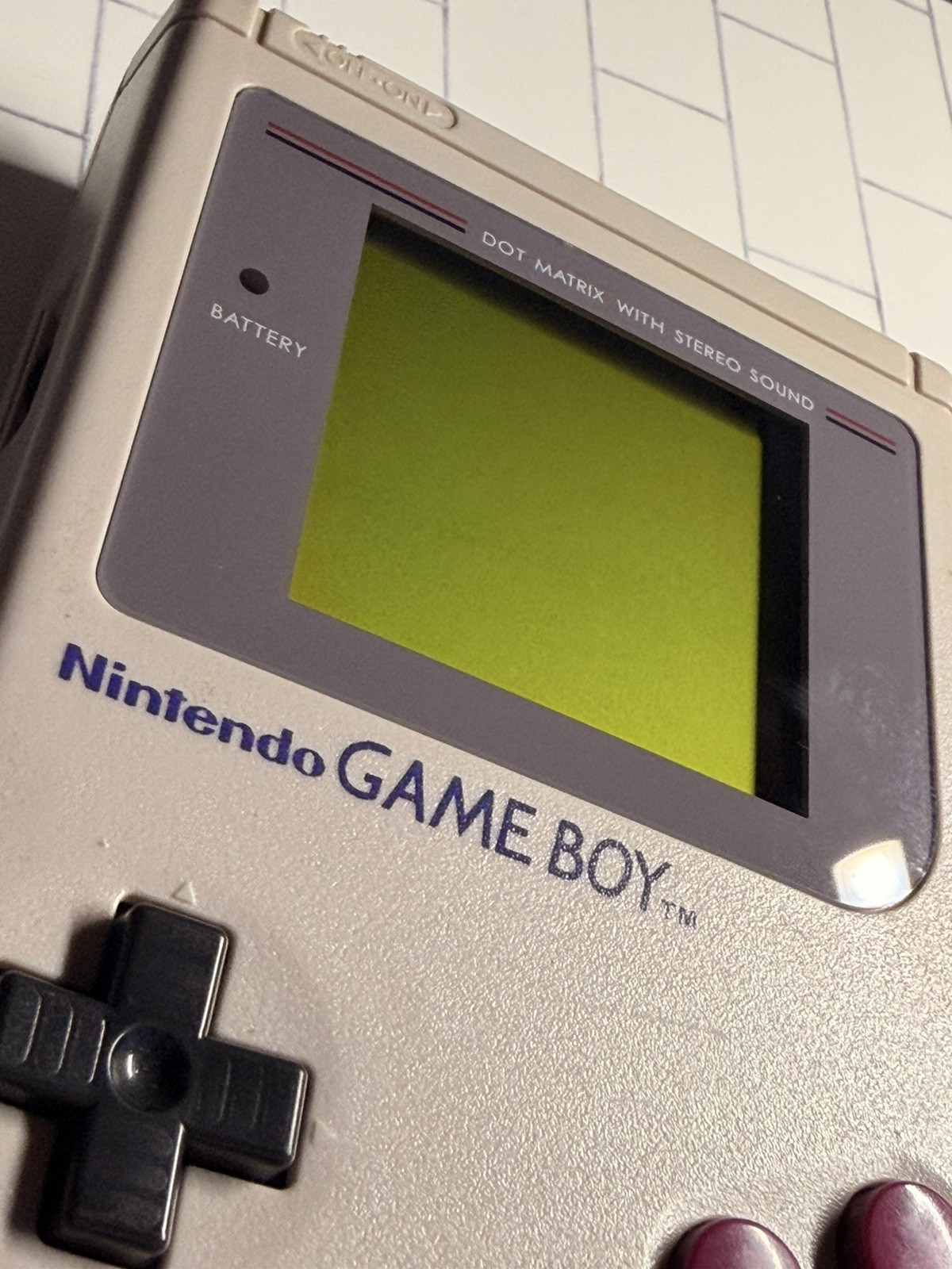 *Restored* Original Nintendo Game Boy DMG 4 Game Bundle – New Screen Lens