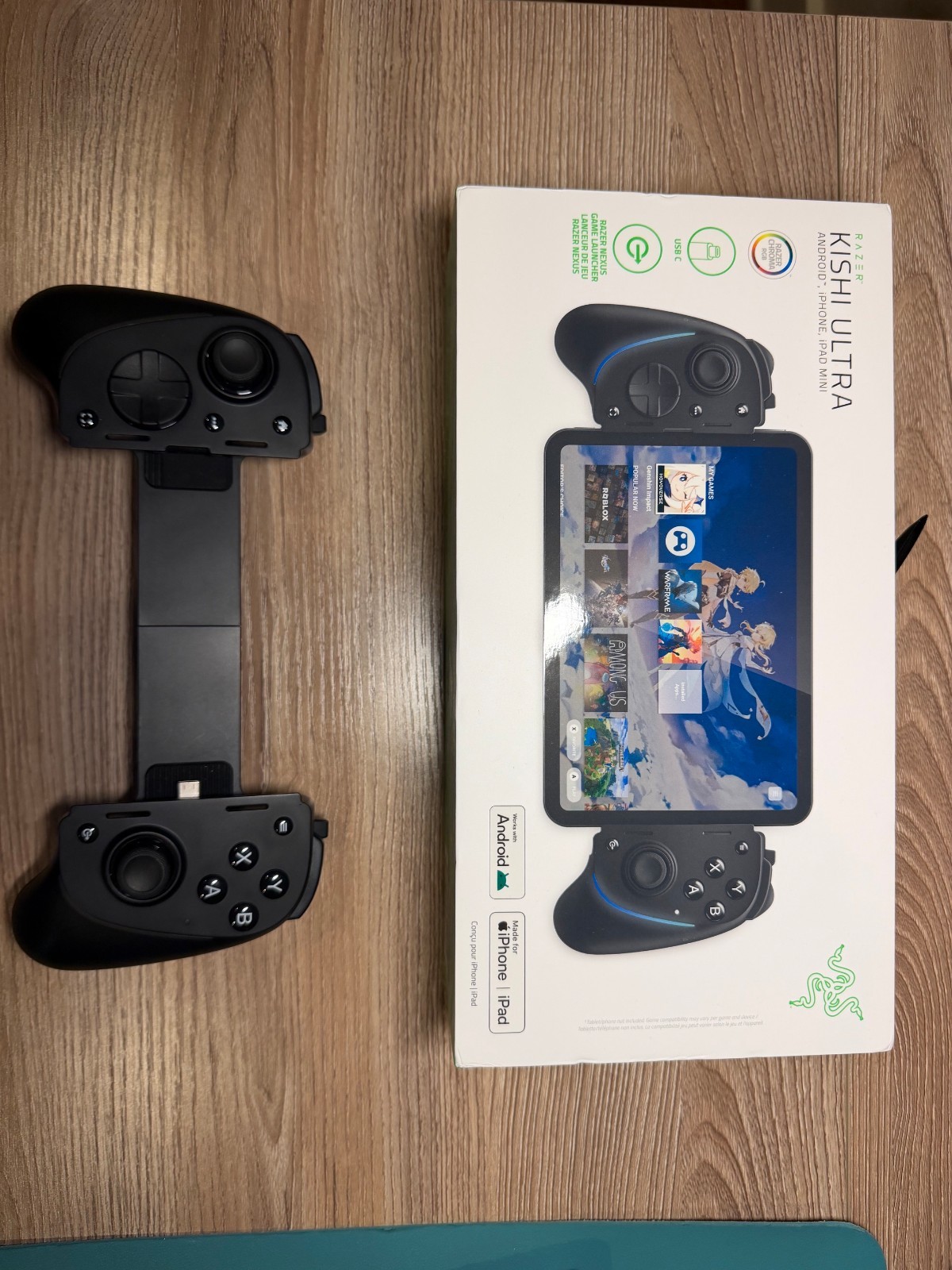 Razor Kishi Ultra – USB C Controller – Tablet/Phone not included – w/box