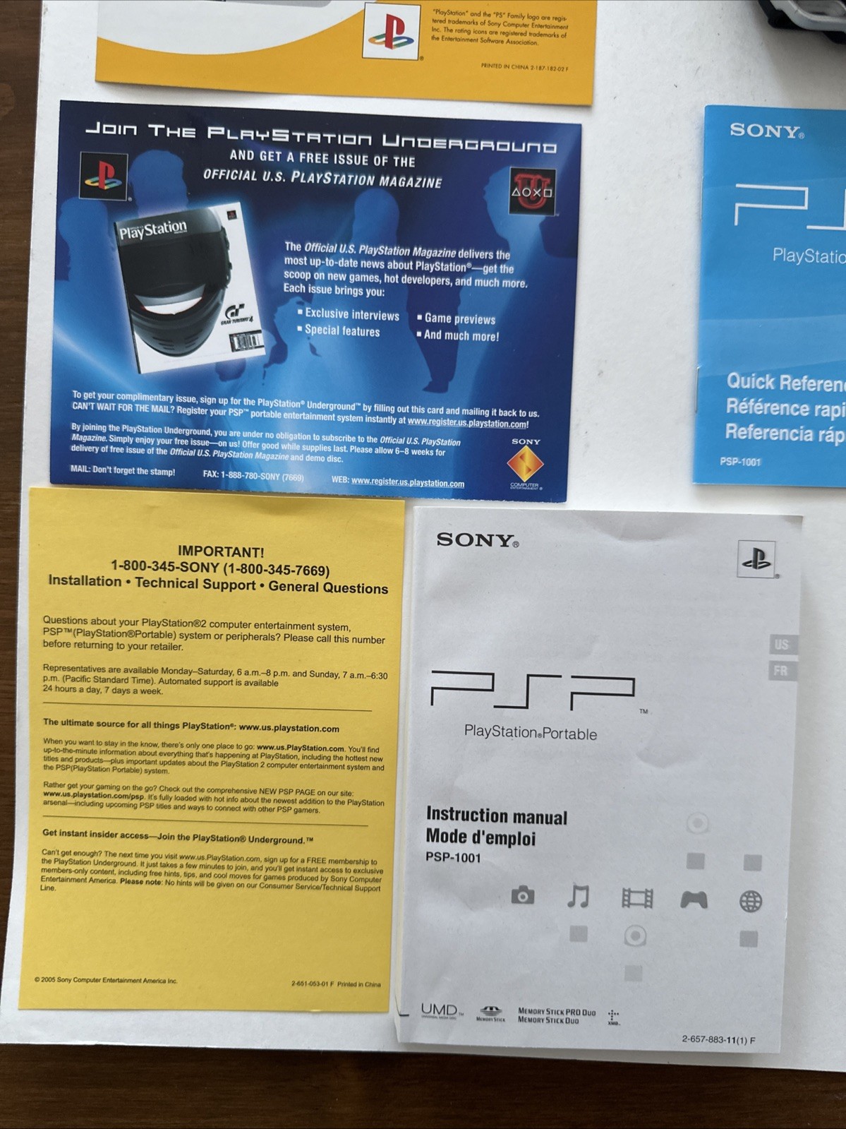 Sony PlayStation Portable Value Pack – Black (PSP-1001K) – CIB (no Headphones)