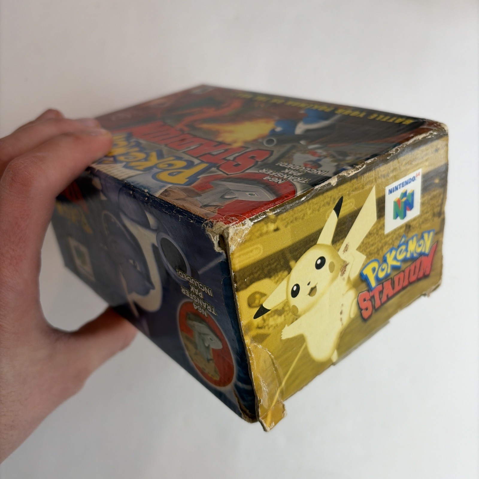Pokemon Stadium – Nintendo 64 Big Box w/ Transfer Pak (Tested)