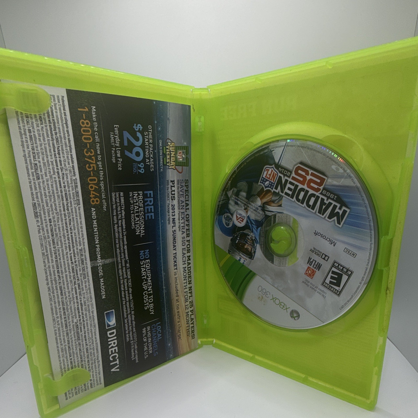 EA Sports Madden 25 Xbox 360 Better with Kinect Sensor NFL Football