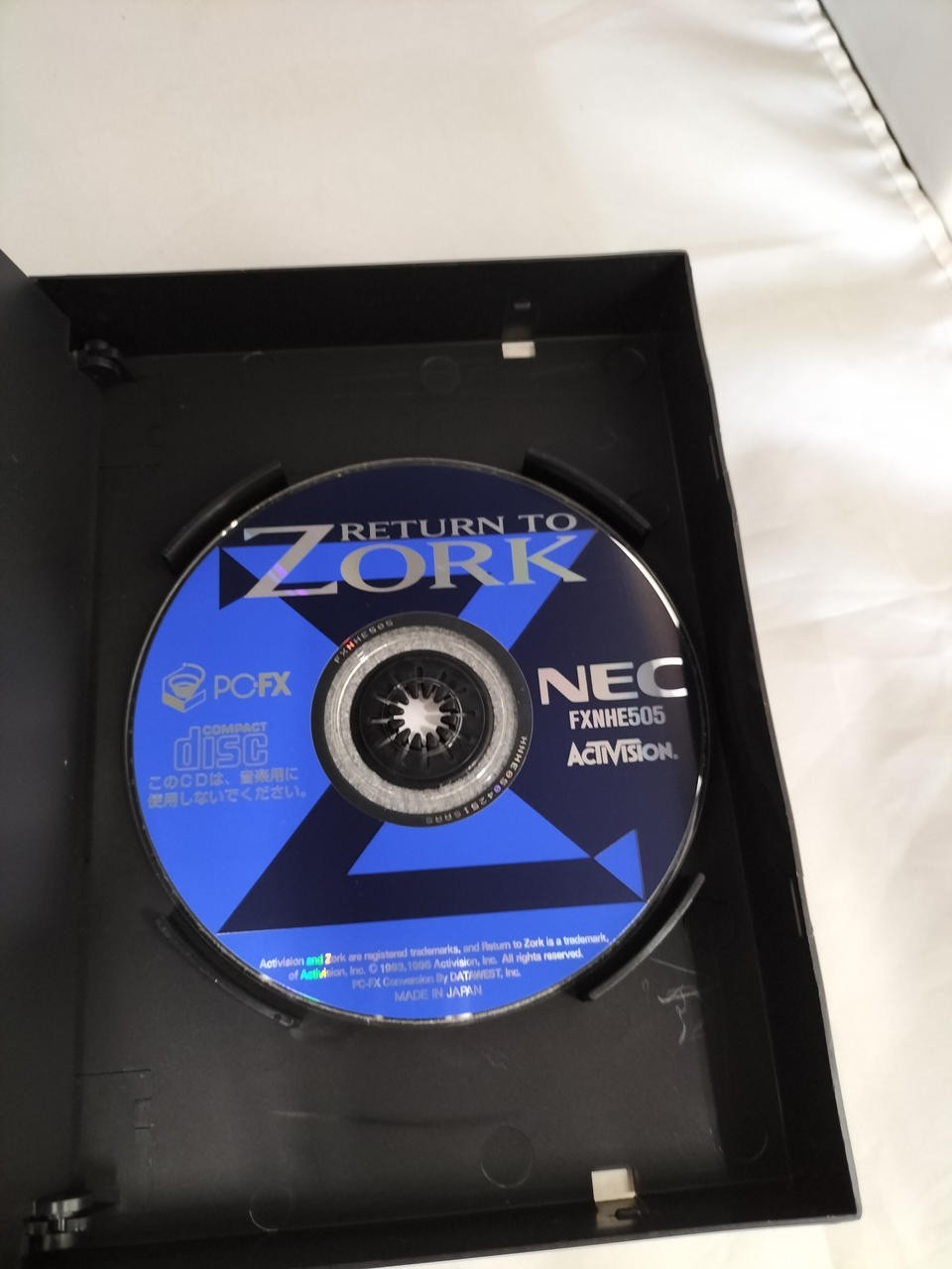 NEC PC-FX RETURN TO ZORK Video Game Disk Only Damaged Case
