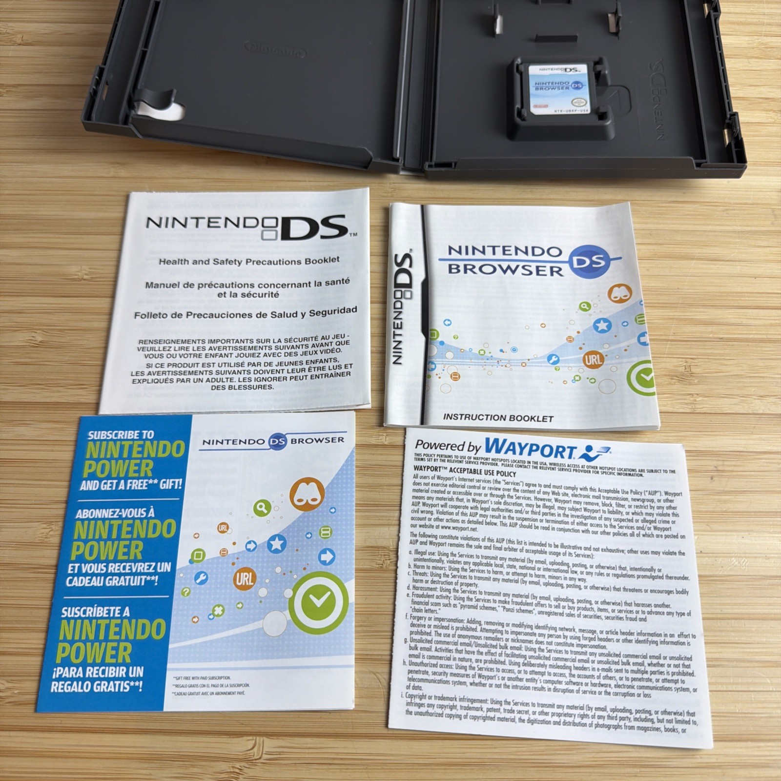 Nintendo DS Browser (Nintendo DS, 2006) CIB Complete With MANUAL