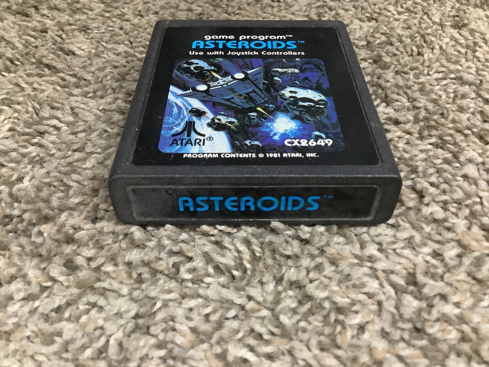 Asteroids Atari 2600 Video Game Cartridge 1981 Vintage