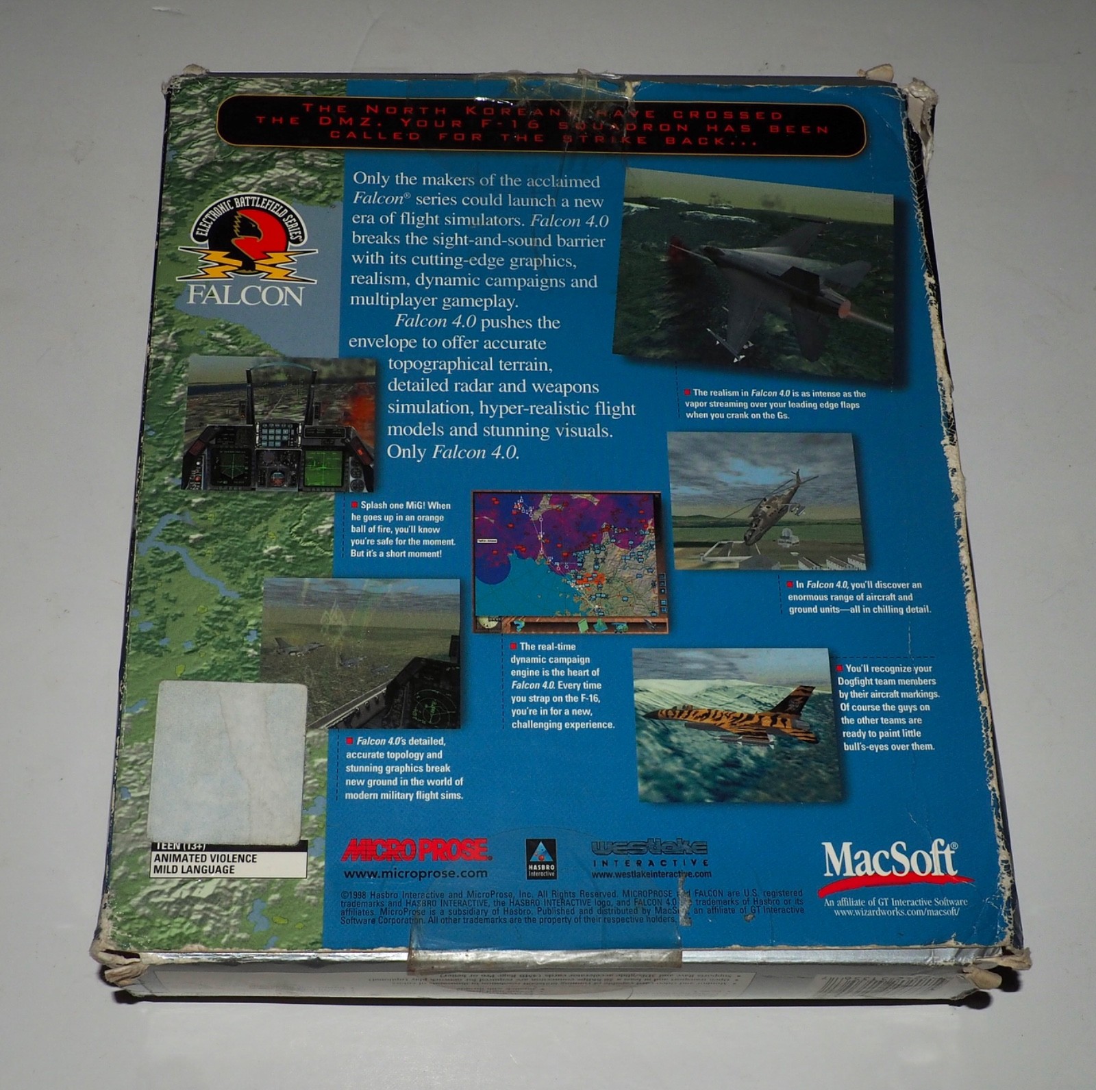 FALCON 4.0 For MAC COMPLETE with BOOK & SUPPLEMENTS, 1998 NEW (other)