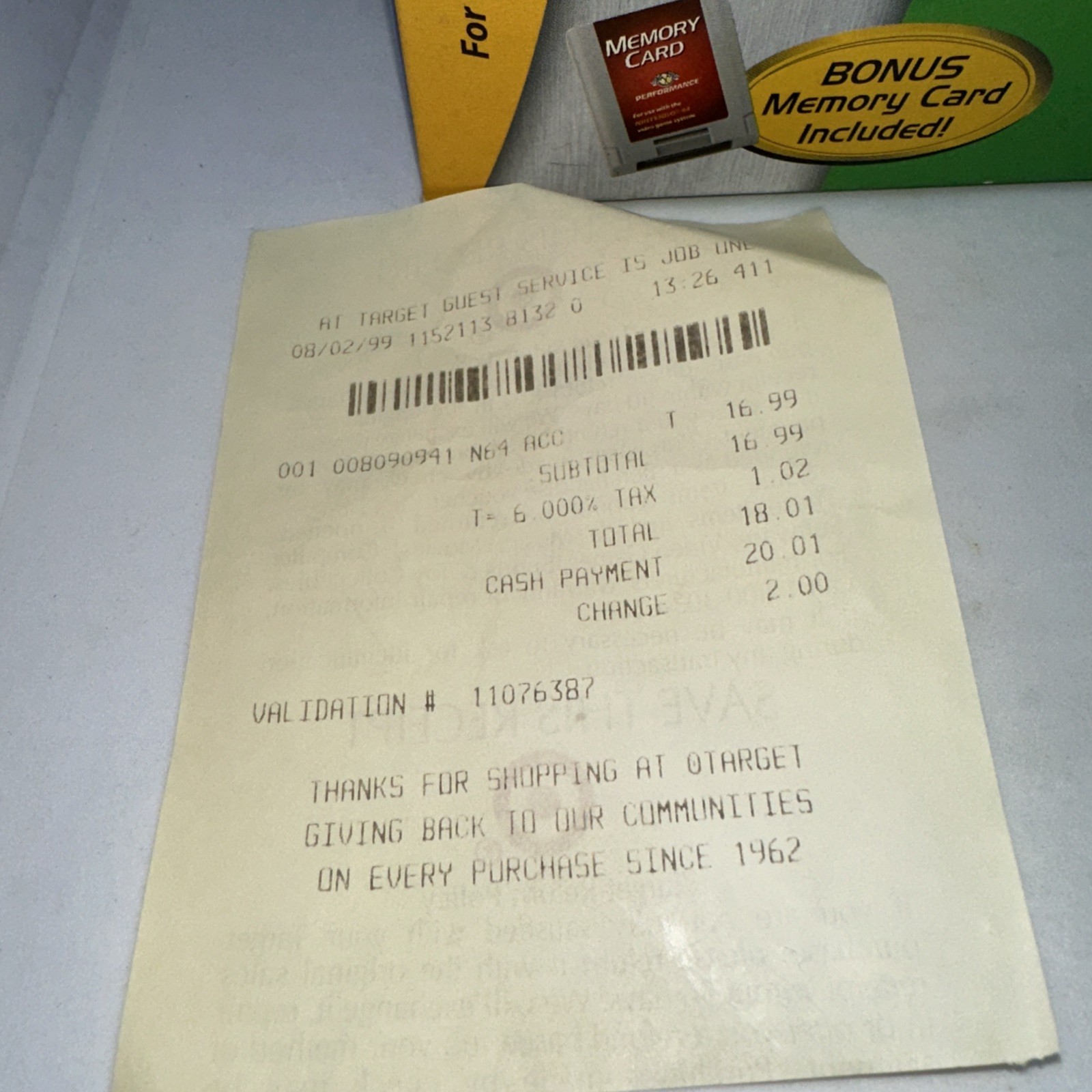 PERFORMANCE Tremor Pack Plus for Nintendo 64 Console New W Original Receipt Open