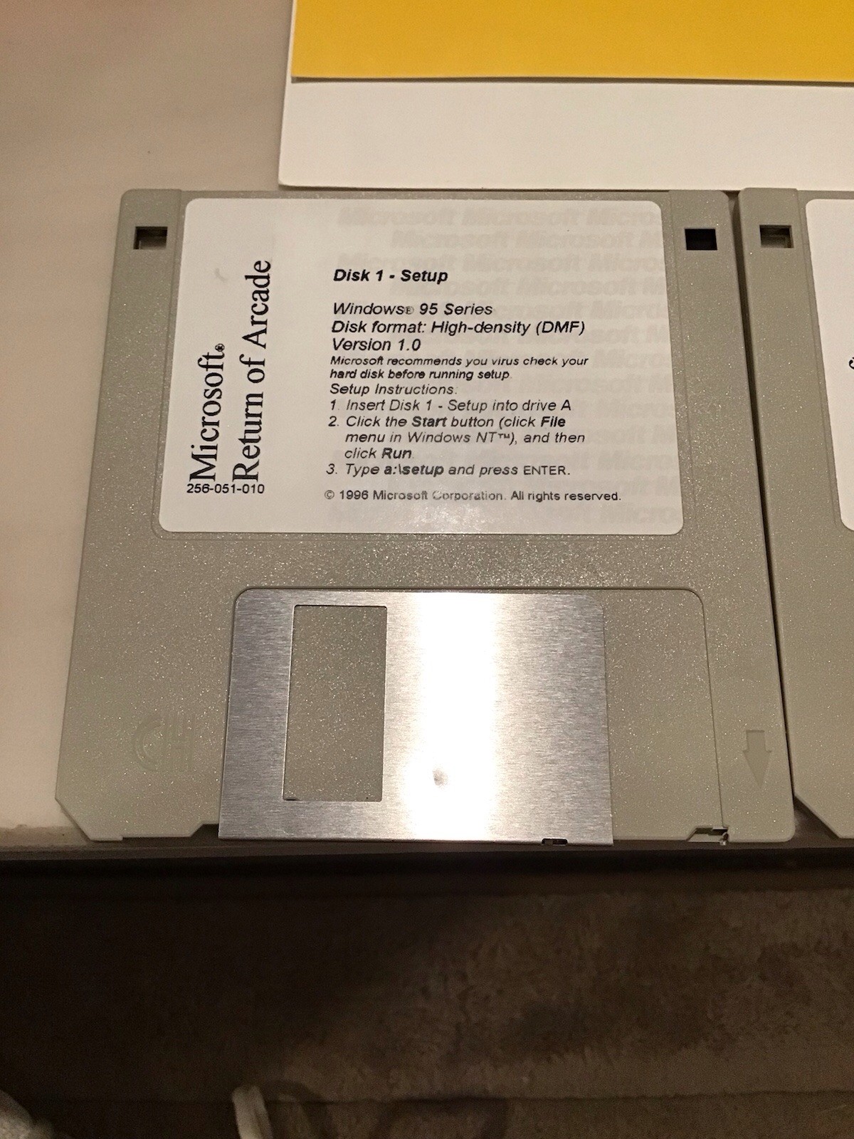 MS Home Return Of Microsoft Arcade game for Win95 3.5in Diskettes Big Box