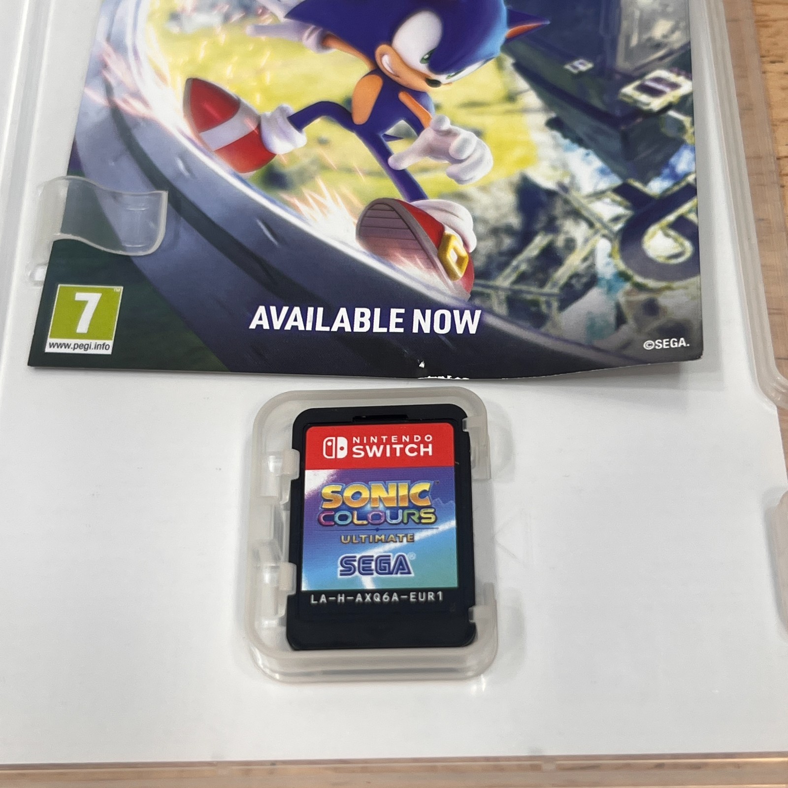 Sonic Colours Ultimate Nintendo Switch PEGI 7 UK PAL Region SEGA Game CIB Tested