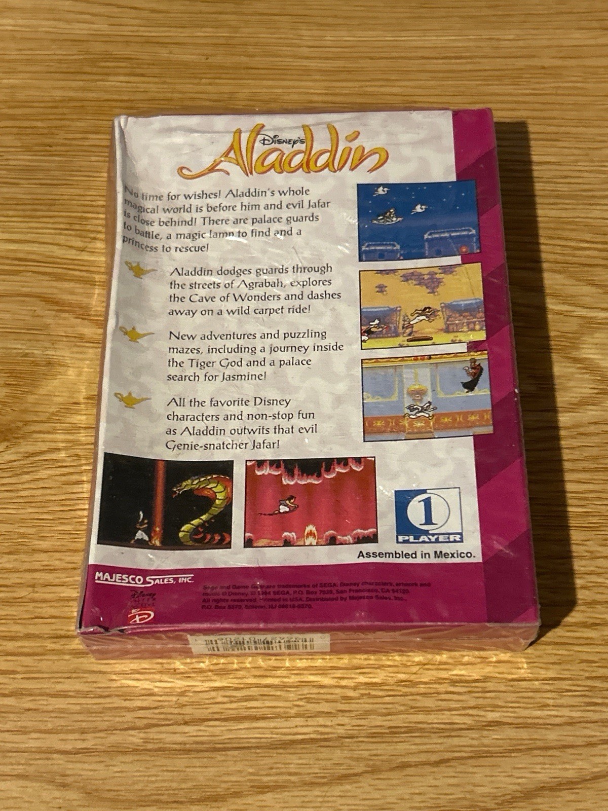 Disney’s Aladdin Sealed – Sega Game Gear, E-Everyone NTSC-U/C (Majesco)
