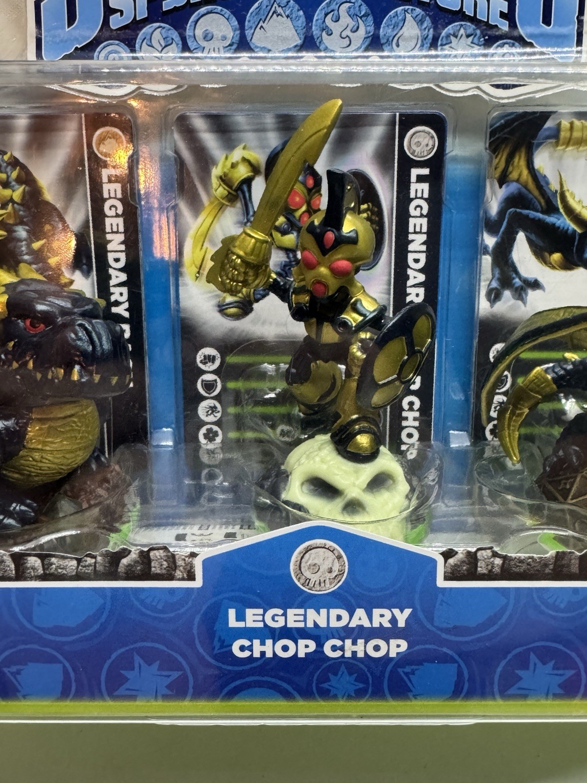 SKYLANDERS HOLY GRAIL NEW SEALED TOYS R US Legendary Bash/Chop Chop/Spyro figure