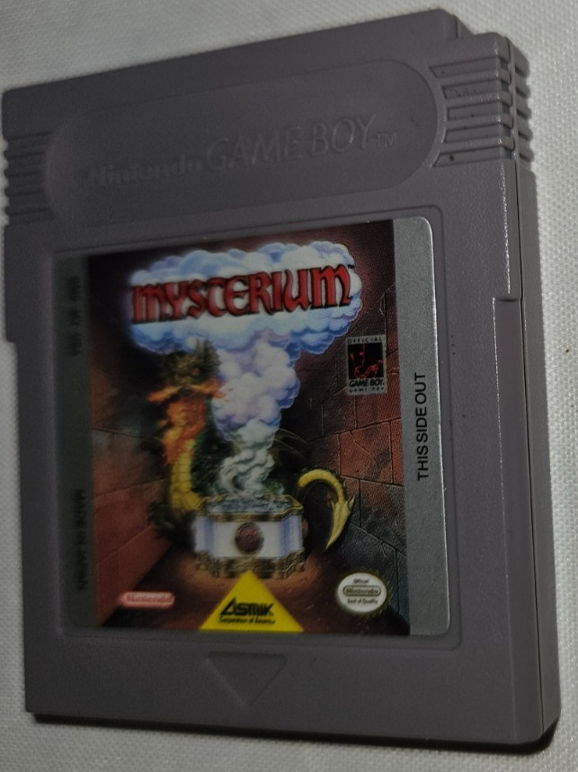 Mysterium Cartridge Only Authentic Nintendo Game Boy DMG-MY-USA 1991 Gameboy
