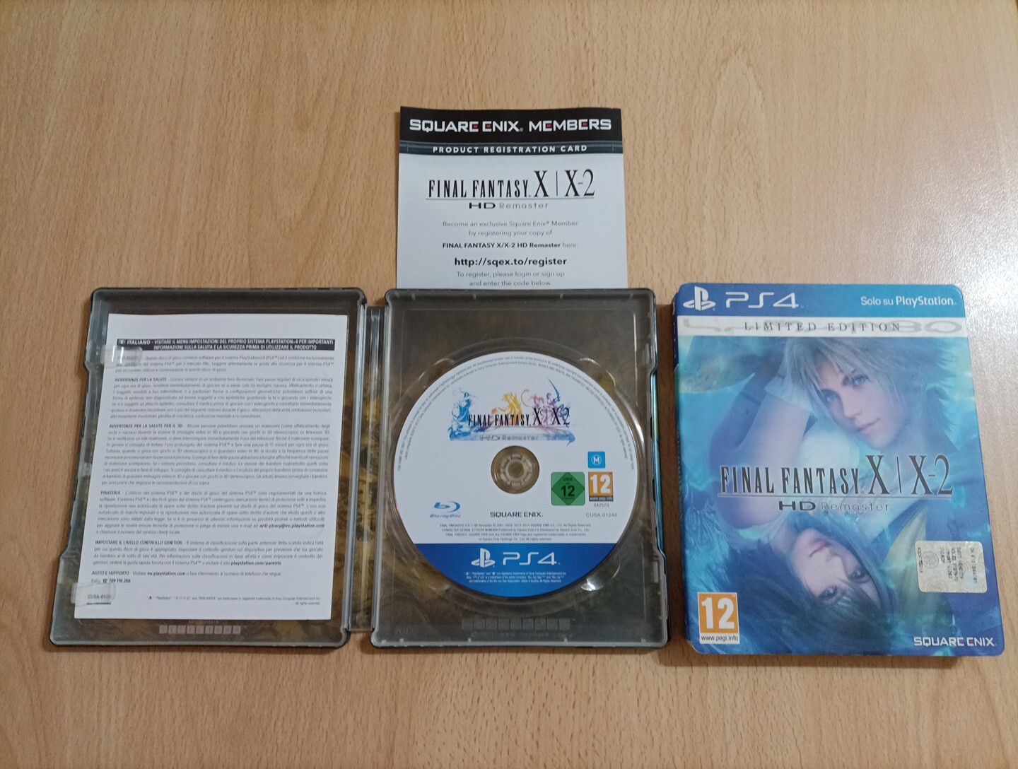 Final Fantasy X | X-2 HD Remaster Steelbook Vers. Italy PS4 USED MINT!!