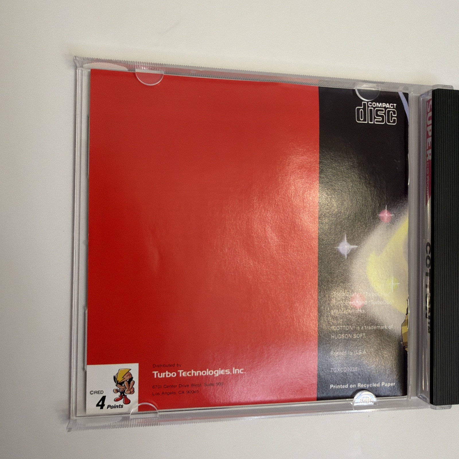 Cotton: Fantastic Night Dreams TurboGrafx Super CD Turbo Duo US Version Complete