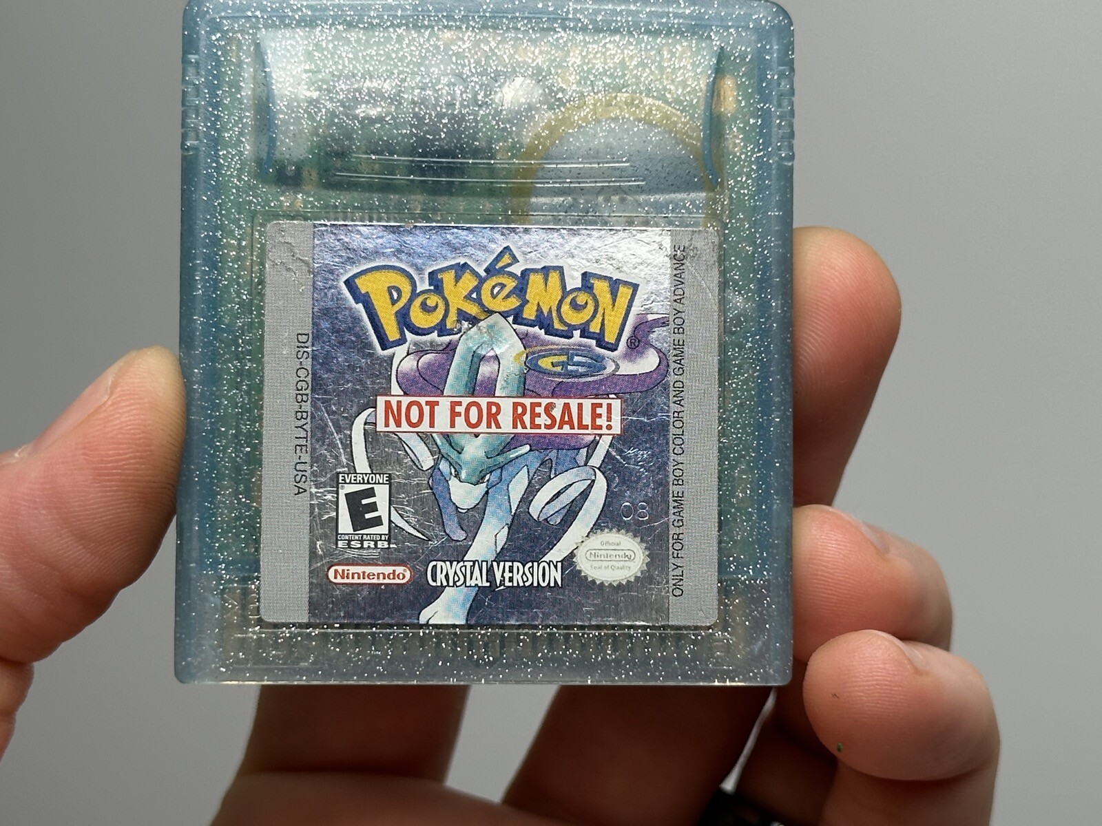 RARE Pokemon Crystal Version (Game Boy Color, 2001) “Not for Resale” Edition NFR