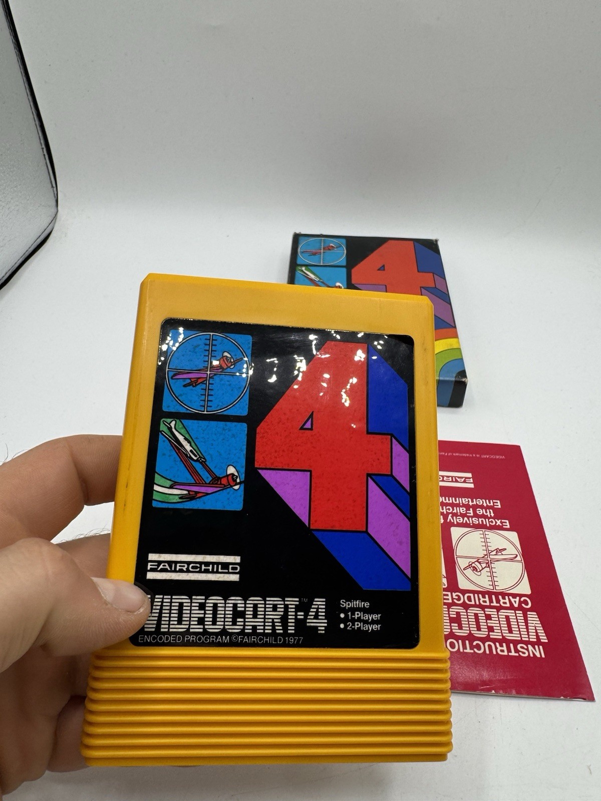 Fairchild Channel F Videocart #4 – Spitfire – CIB Tested Working