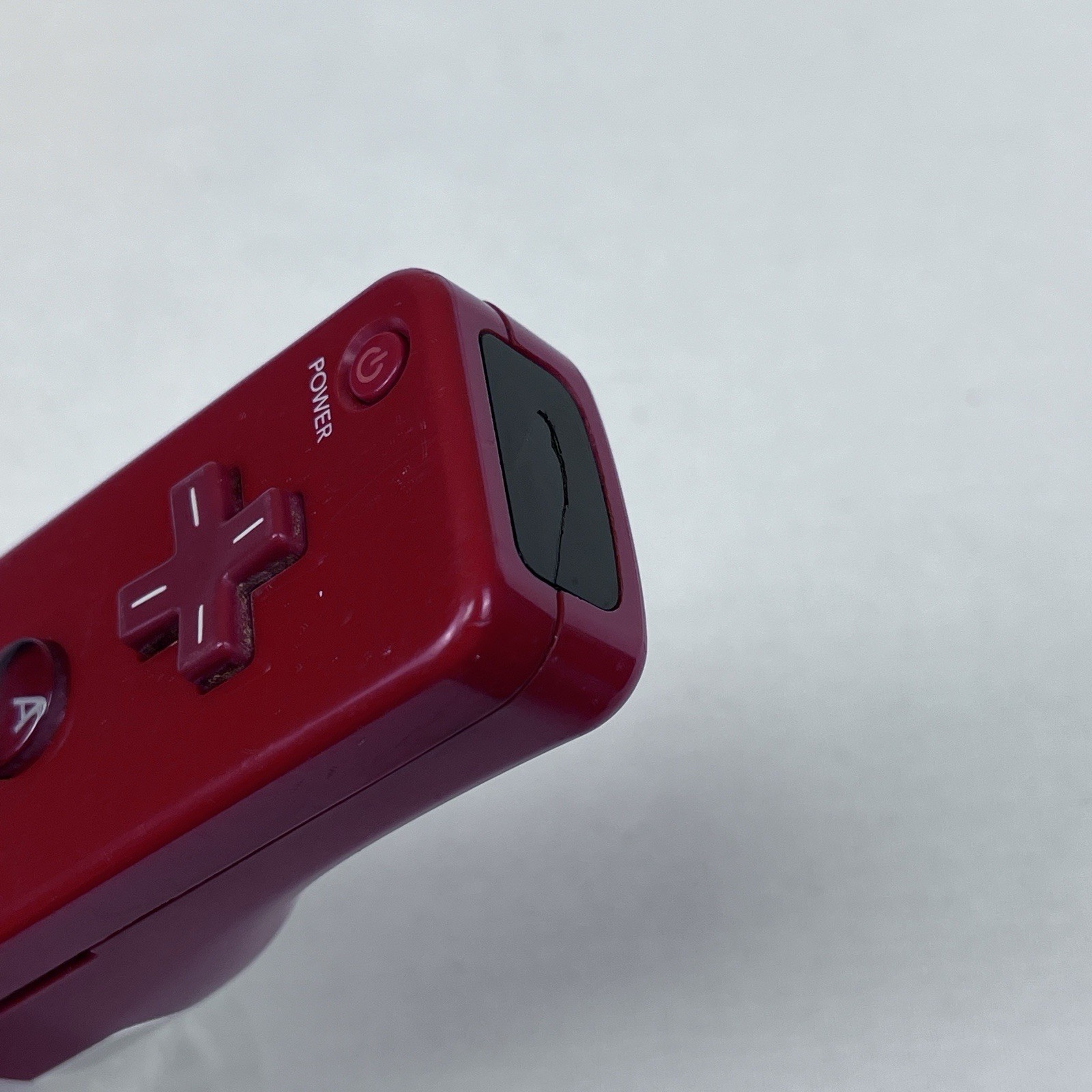 Official Nintendo Wii Remote RVL-036 Red Game Motion Plus Controller Tested OEM