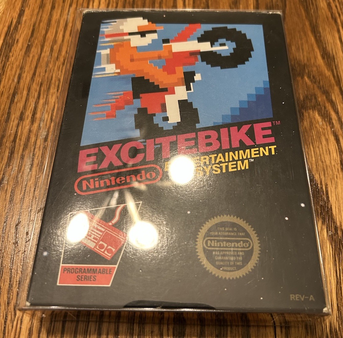 Excitebike (Nintendo NES, 1985) CIB Complete with Box W/ Protector