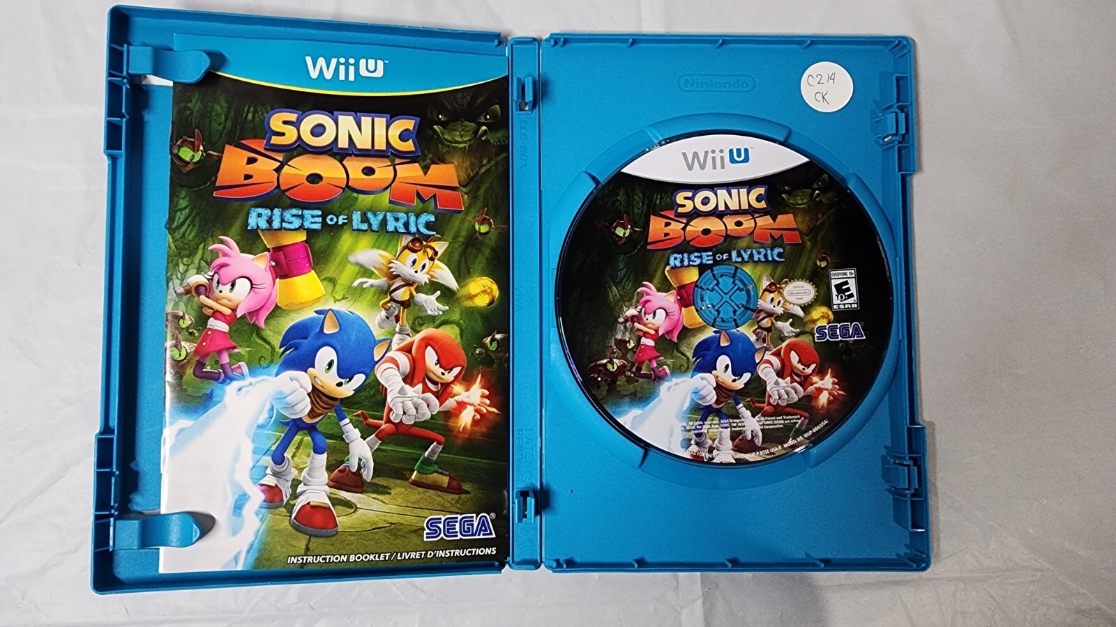 Sonic Boom: Rise of Lyric (Nintendo Wii U, 2014) with Manual