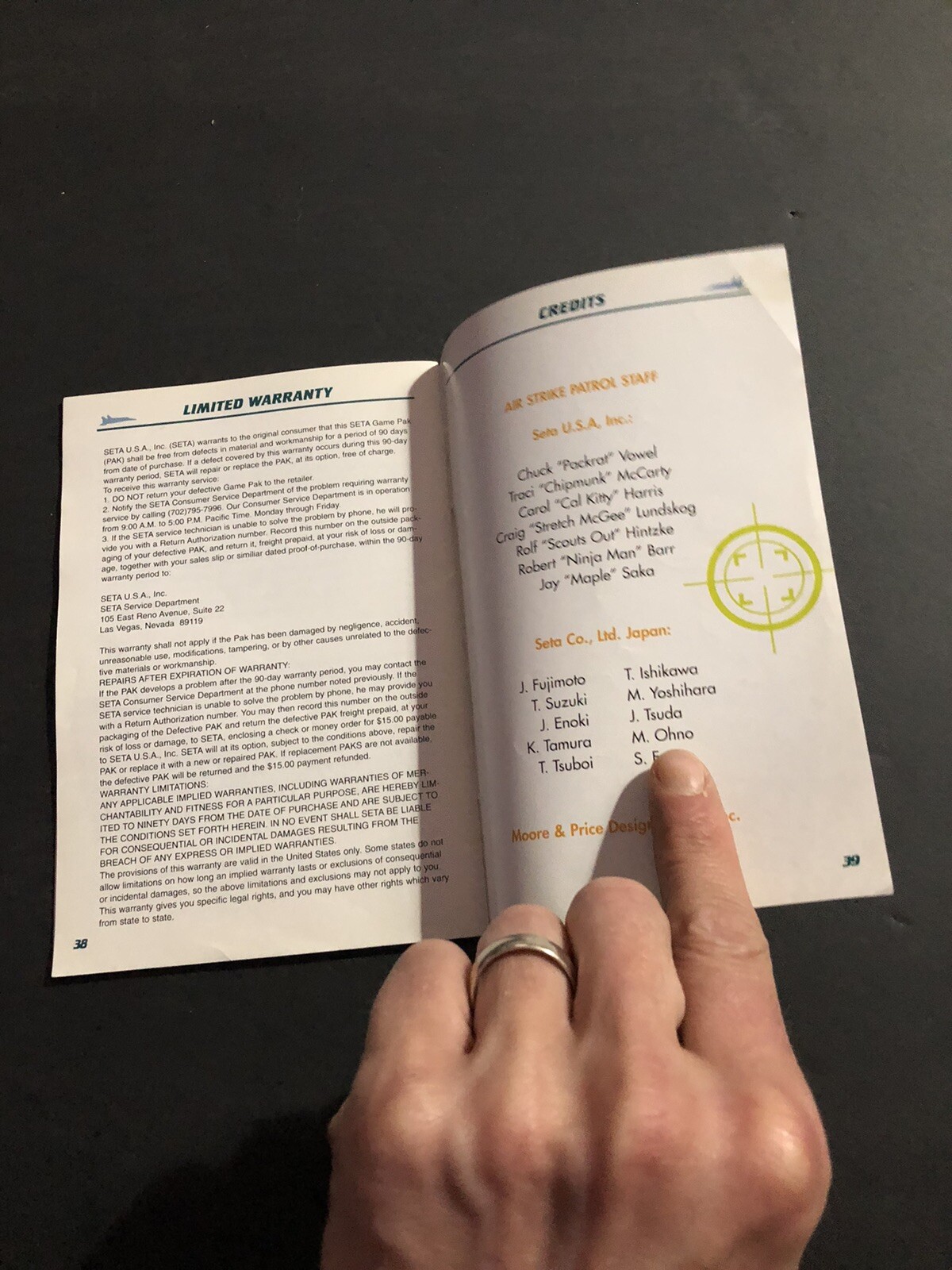air strike patrol snes Manual Only