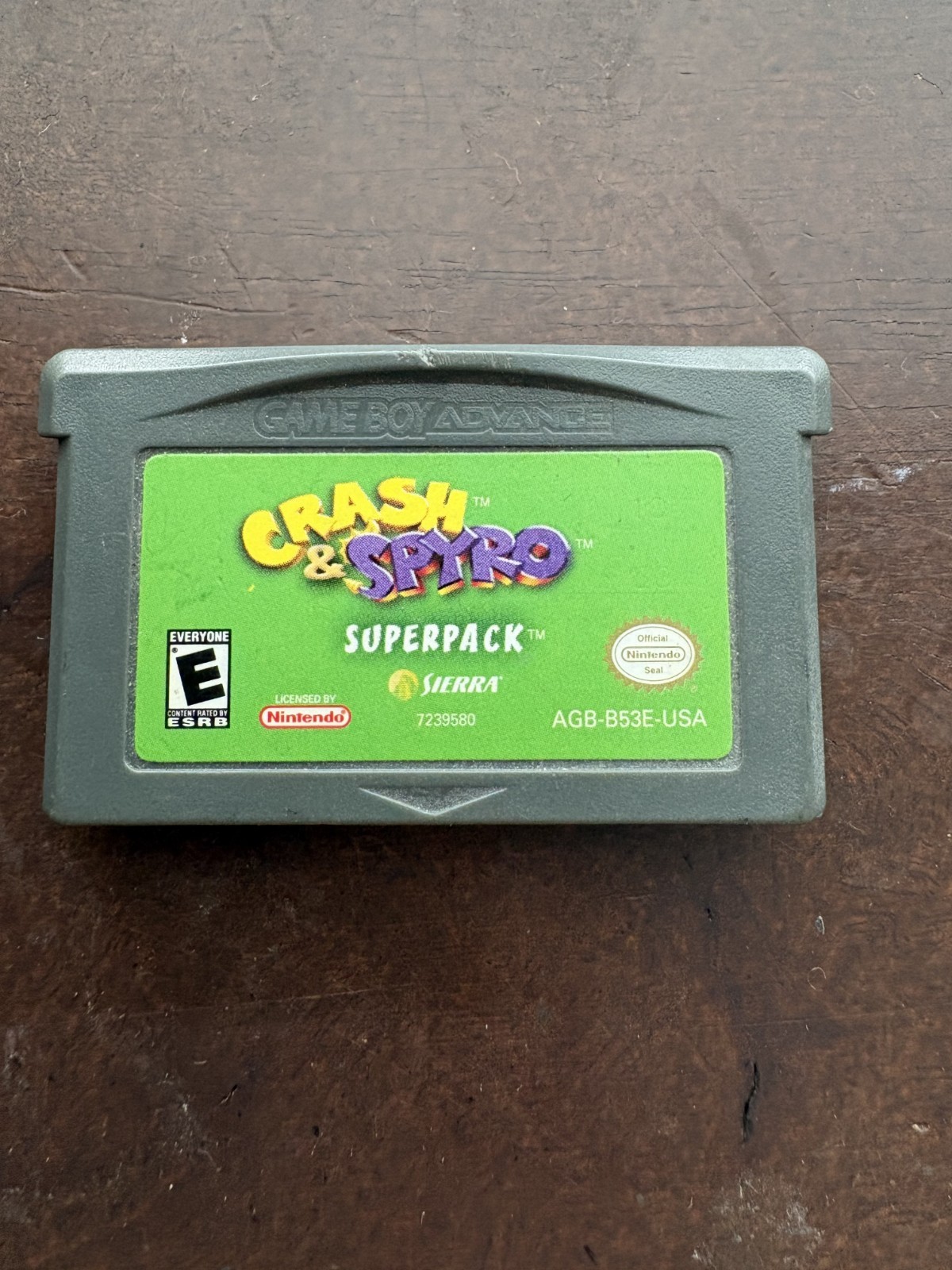 Crash & Spyro Superpack Nintendo Game Boy Advance Sierra NTSC-U/C E-Everyone