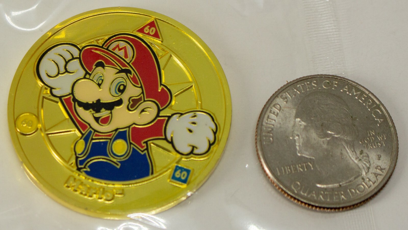 Super Mario Gold Challenge Coins Set of 4 Enterplay 2016 RARE Collectible – New