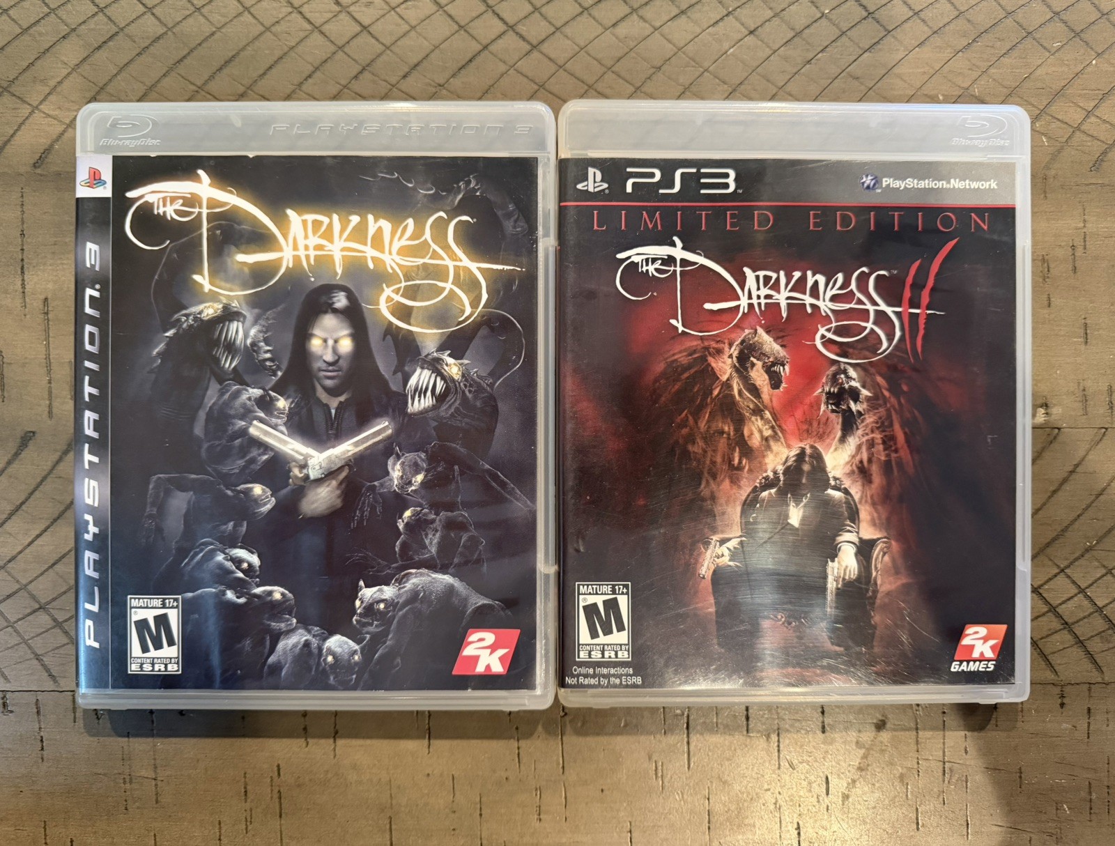 The Darkness 1 & II 2 — Limited Edition; Both CIB (Sony PlayStation 3, 2007)