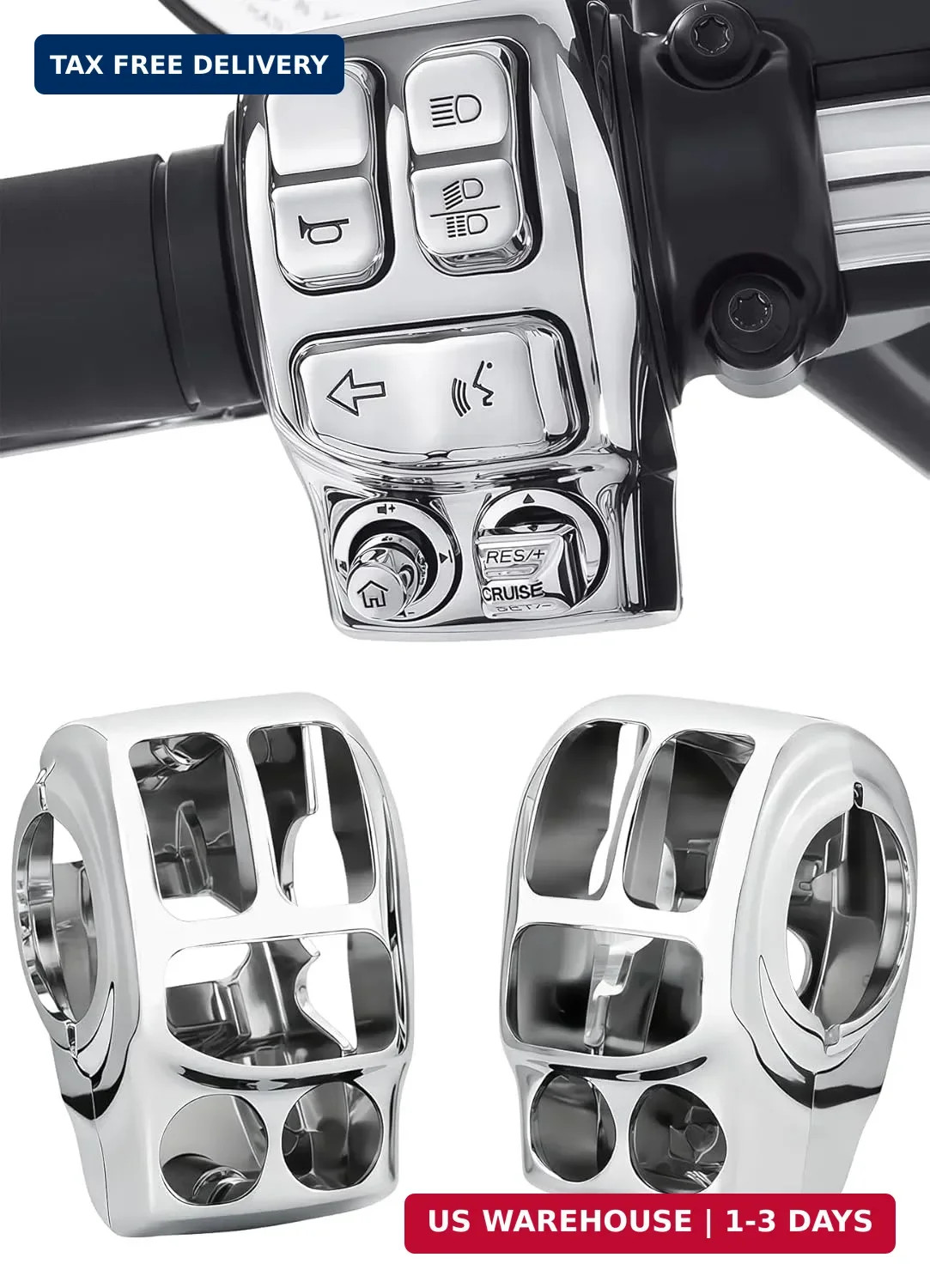 Chrome Cover For Harley Davidson Touring Road King, Road Glide 2014/15