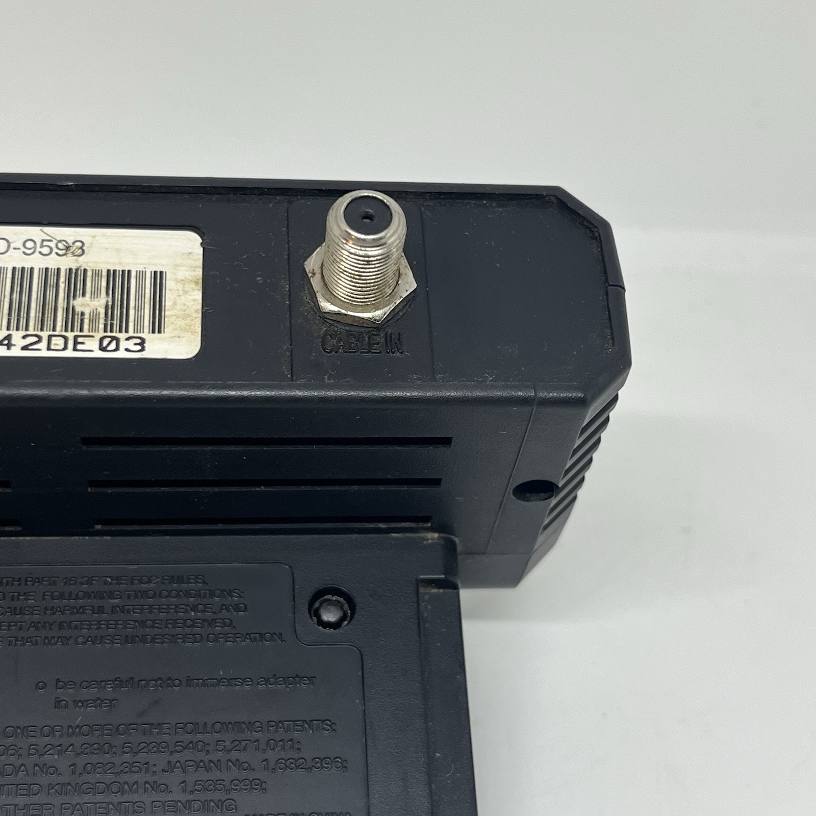 SEGA Channel Adapter Black External Attachment Sega Genesis Console (untested)