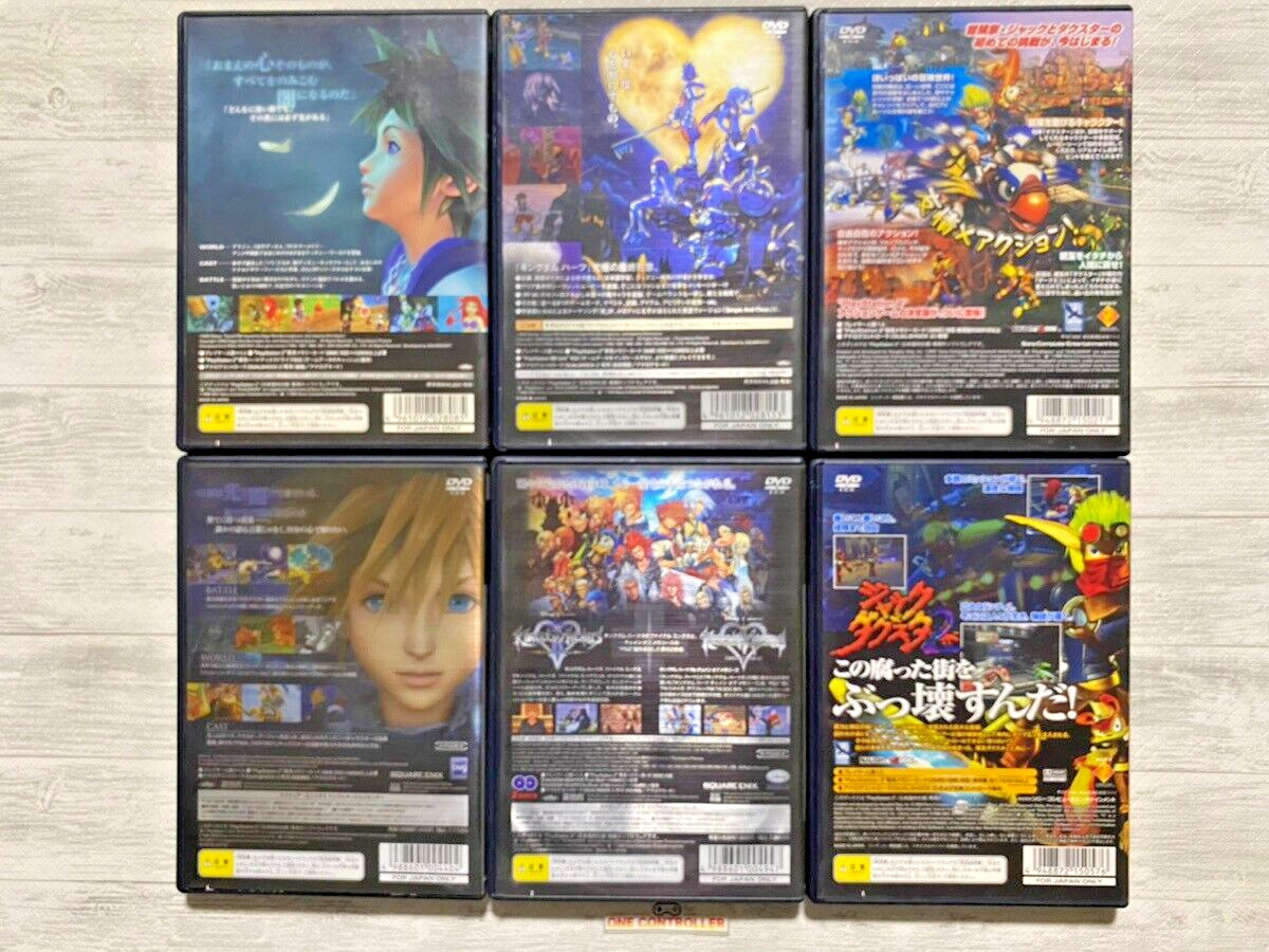 SONY PS2 6-piece set! Kingdom Hearts Series, Jak and Daxter etc.From Japan