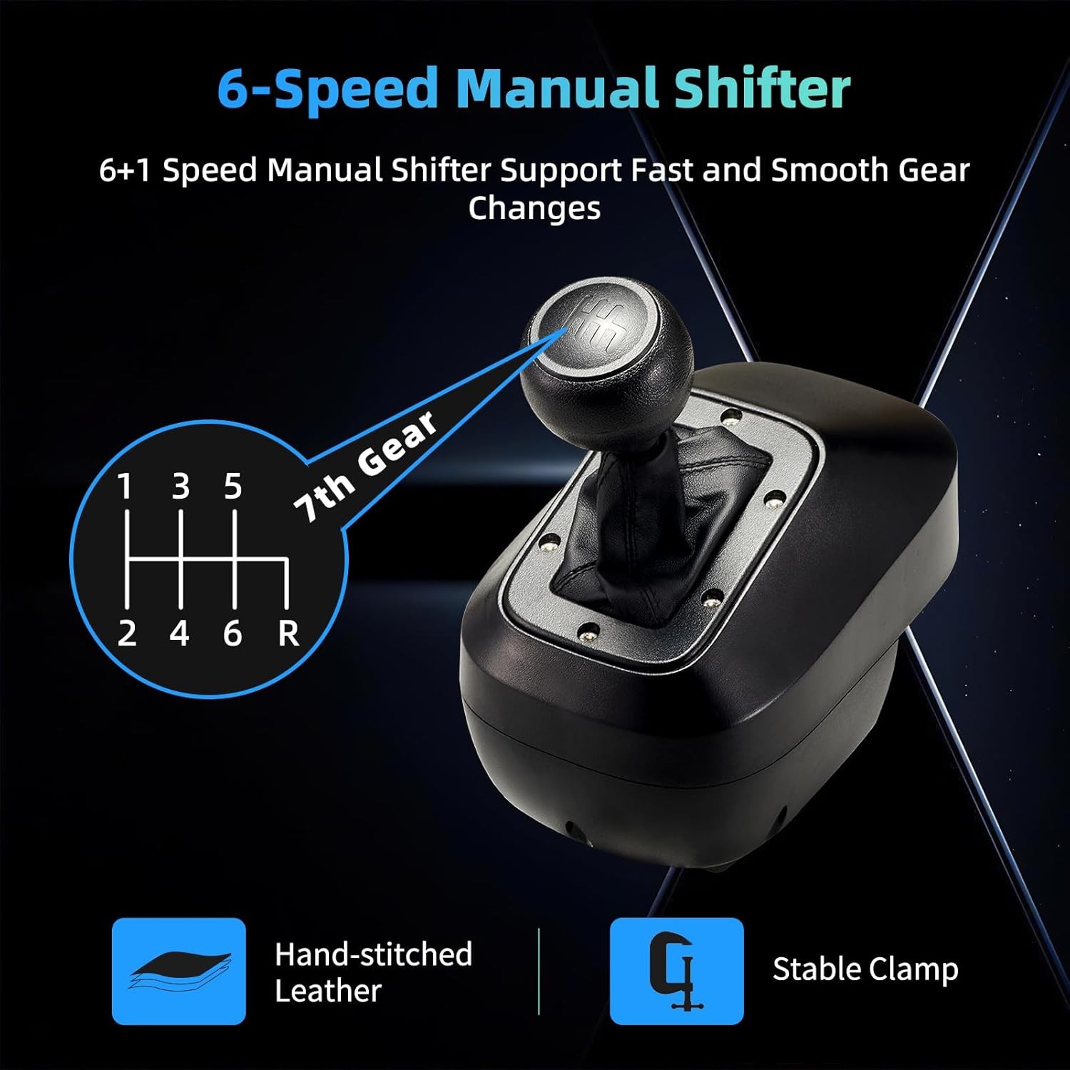DOYO R808B Racing Gaming Steering Wheel &Shifter &Pedal for P3/P4/Switch/PC