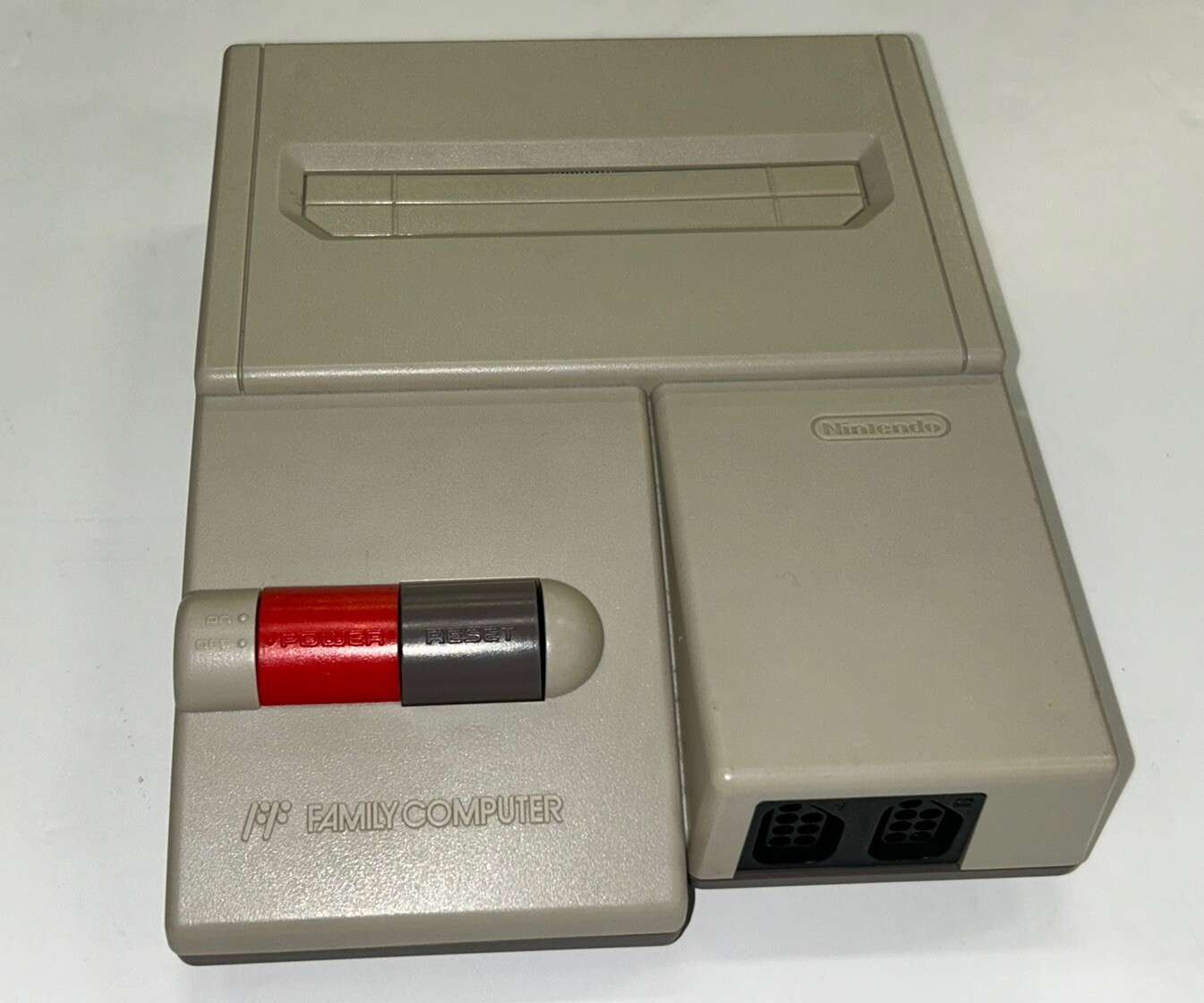 Nintendo Famicom AV Spec Top Loader 1 Controller Power & AV Cable Full Set